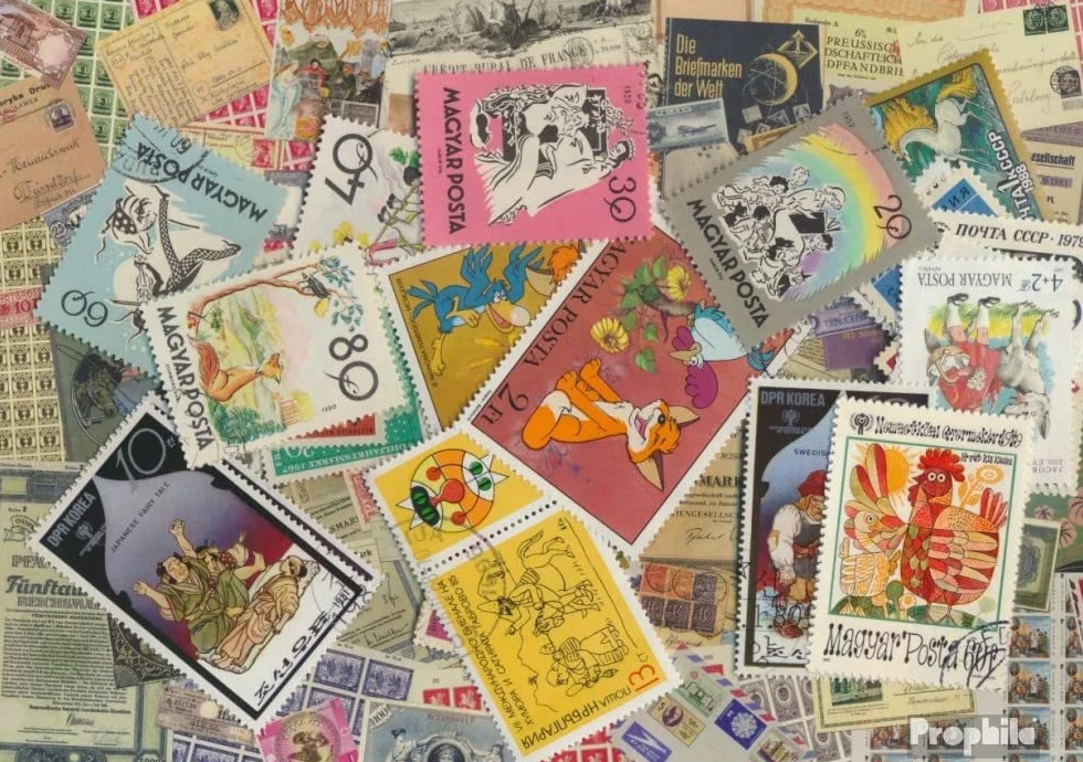 Prophila Collection Motywy, 25 różnych bajkowych marek (znaczki pocztowe dla kolekcjonerów), inne motywy