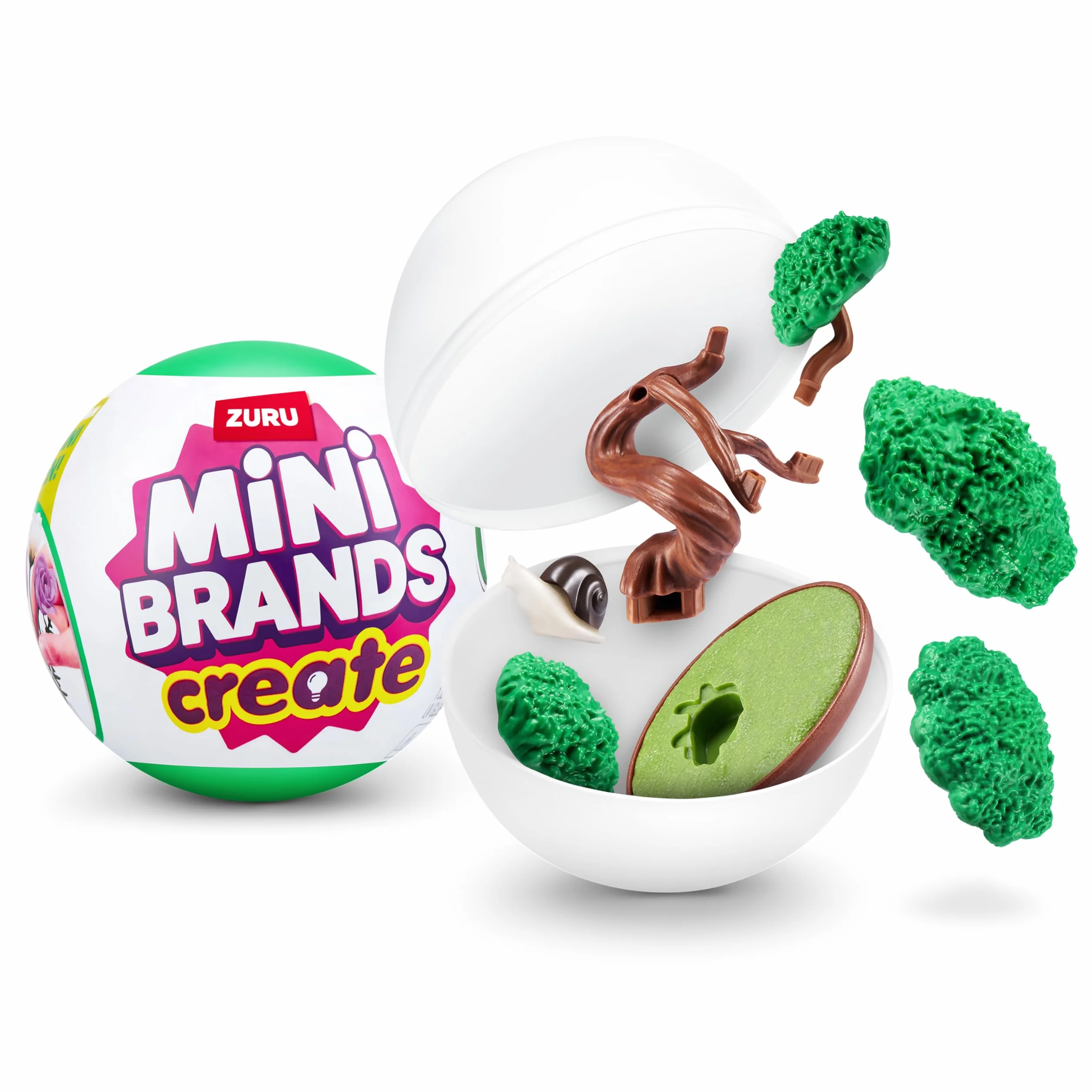 Mini Brands Kapsuła niespodzianka Create Garden od ZURU z minis do kolekcjonowania ogrodnictwa, (1 kapsułka)