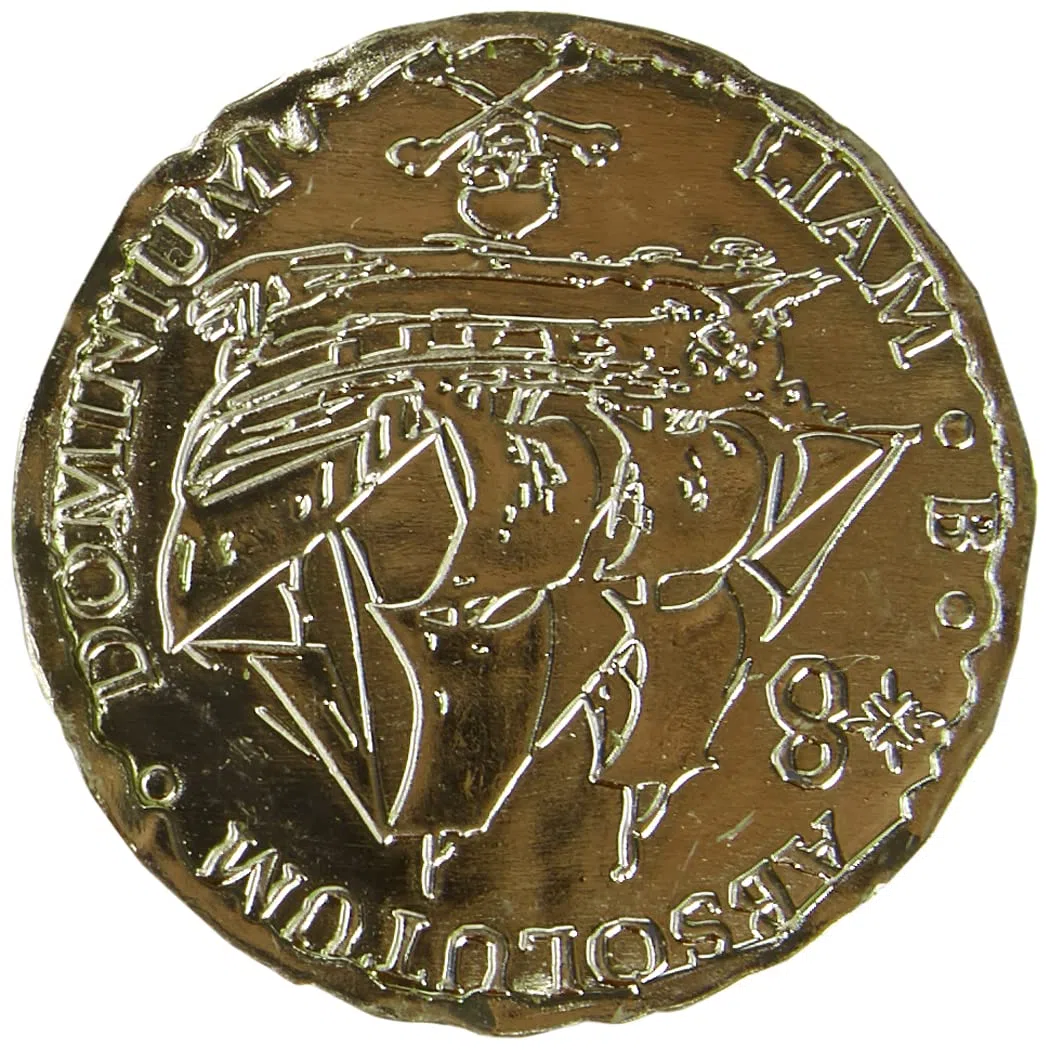 amscan Złote monety ze skarbem piratów - 72 szt