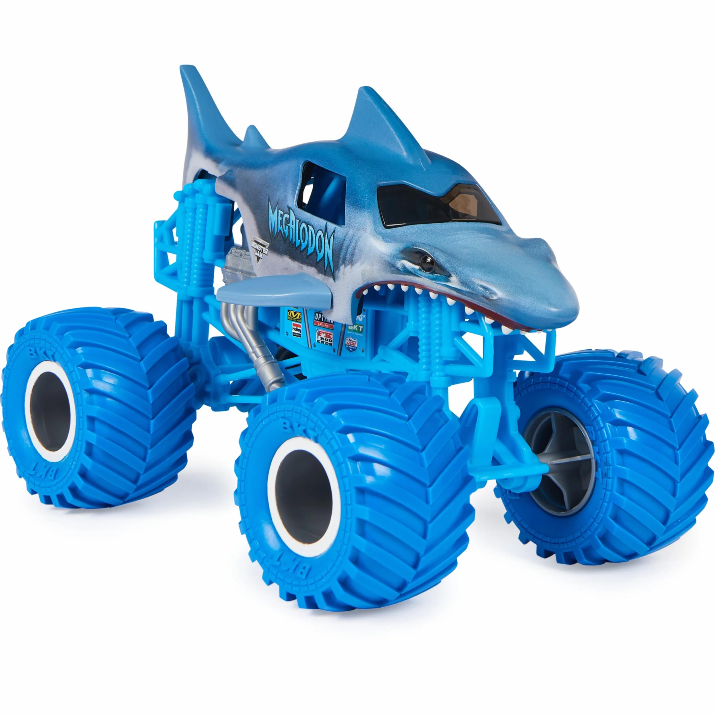 Monster Jam, Oficjalny pojazd Megalodon Monster Truck, odlewany ciśnieniowo pojazd do kolekcjonowania w skali 1:24, zabawka dla dzieci od 3 lat