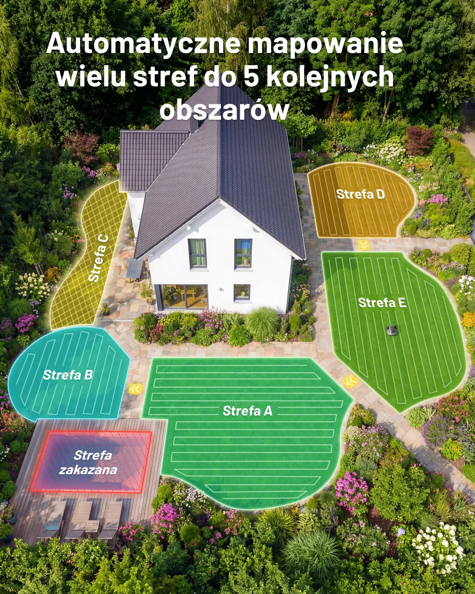 MAMMOTION YUKA mini 2 500 Robot Koszący z Garażem, 500 m², AI Trójkamerowa Obróbka Obrazu, Automatyczna Kartografia, DropMow