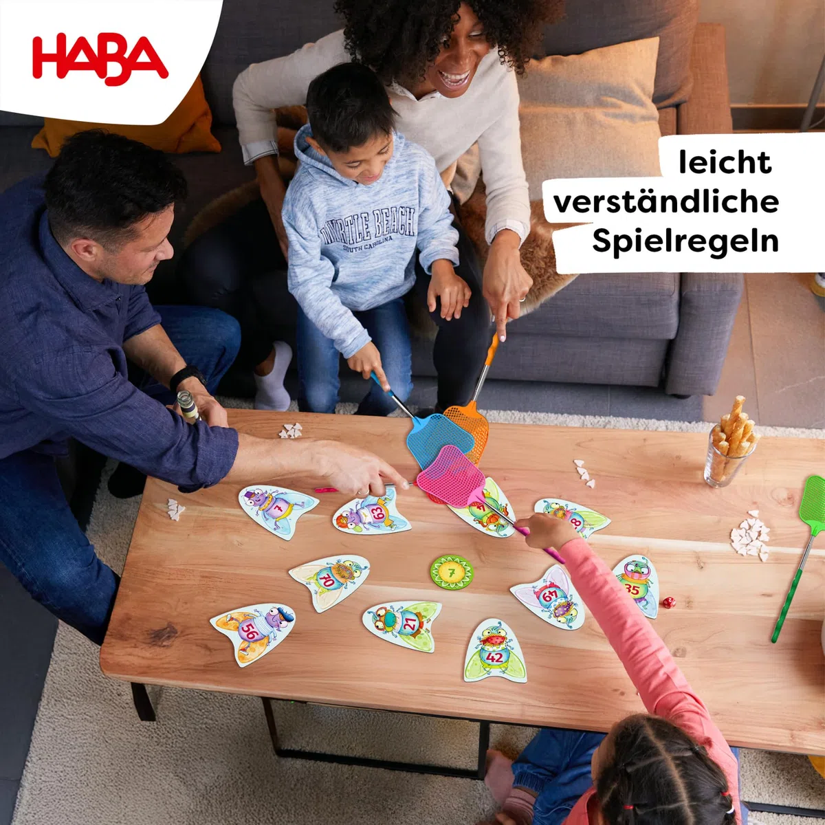 HABA 3 x 4 = plotki – ekscytująca gra edukacyjna dla 2-6 graczy w wieku od 8 lat, wspiera małą tablicę mnożenia i koncentrację, zabawna gra reakcyjna do ćwiczenia liczenia – 2012173001