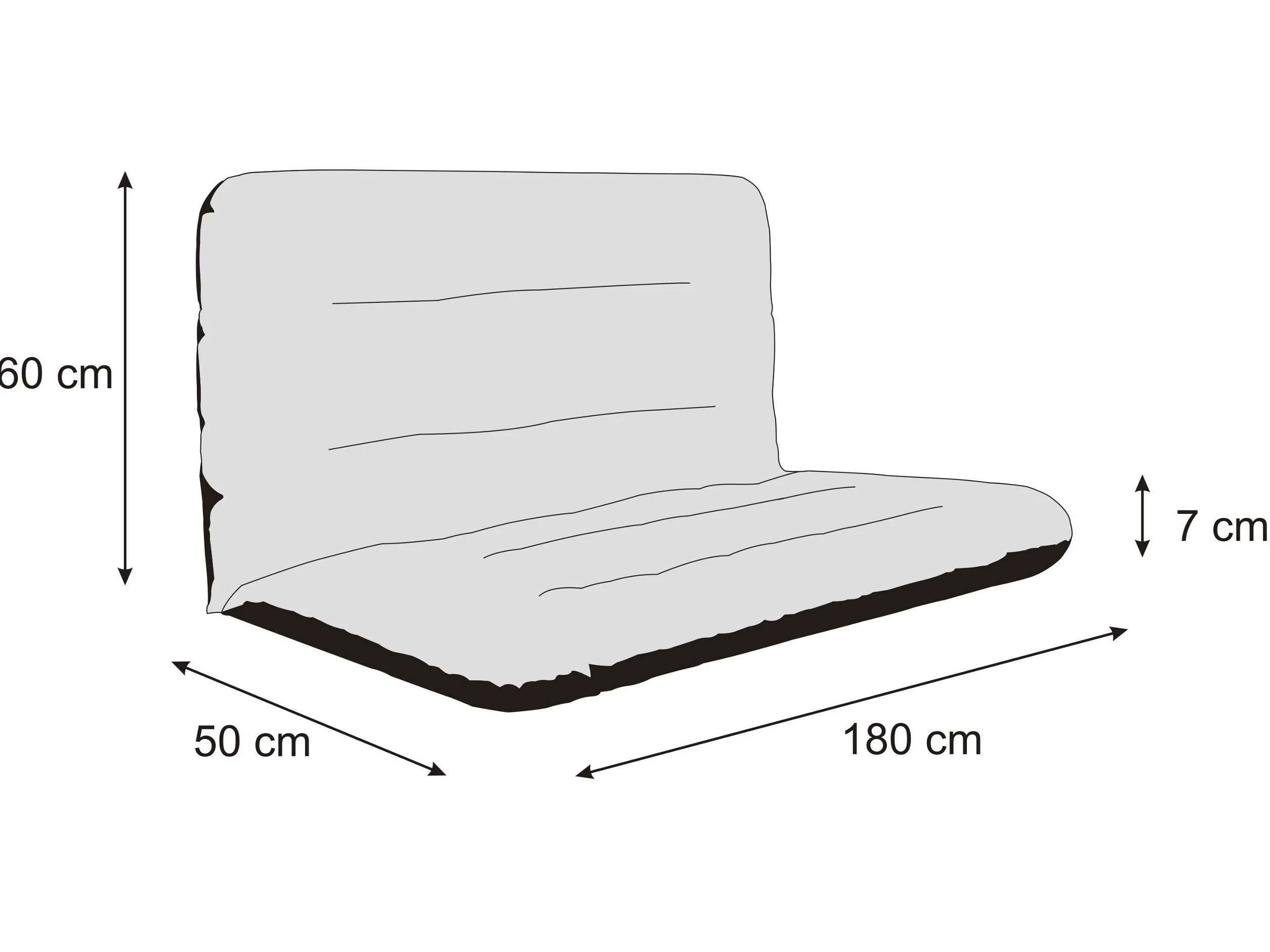 PillowPrim Poduszka na huśtawkę Hollywood 180 cm zielona łąka