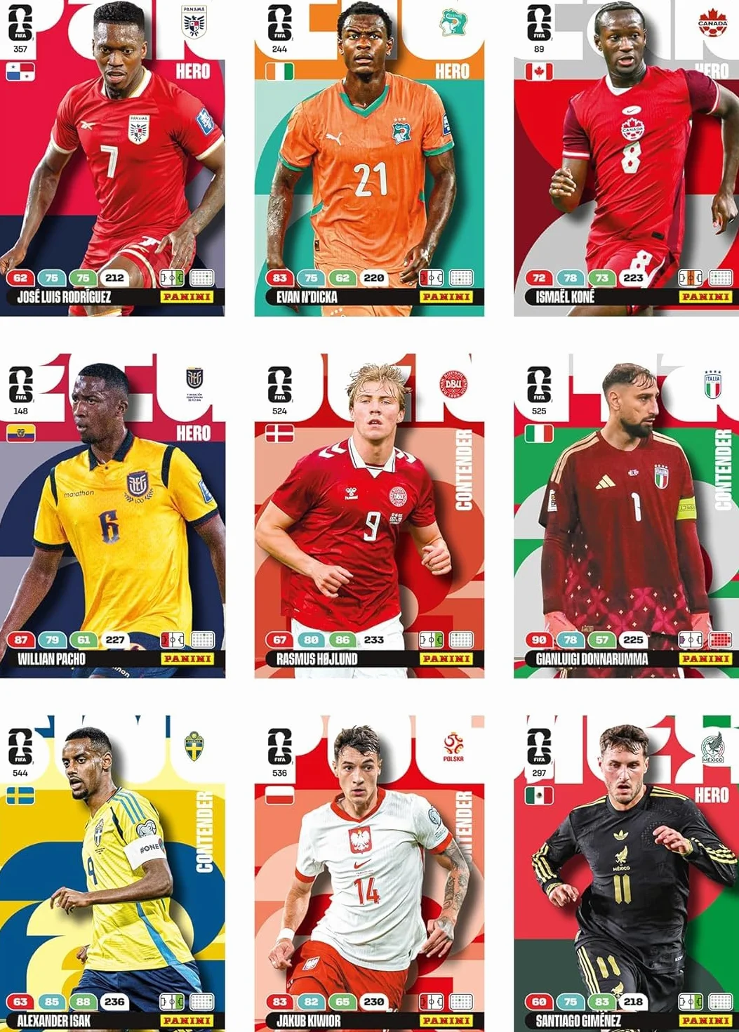 Mistrzostwa Świata FIFA 2026 Trading Cards Game Blister Premium Gold (1 etui premium + 4 ekskluzywne karty z limitowanej edycji)