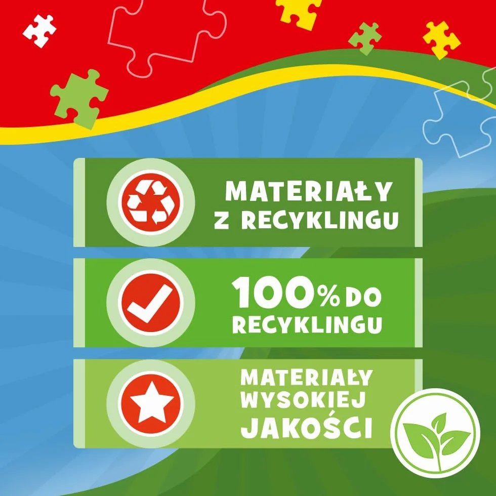 Trefl Puzzle 60 Elementów Wóz Strażacki Kolorowe Pojazdy dla Dzieci od 4 lat