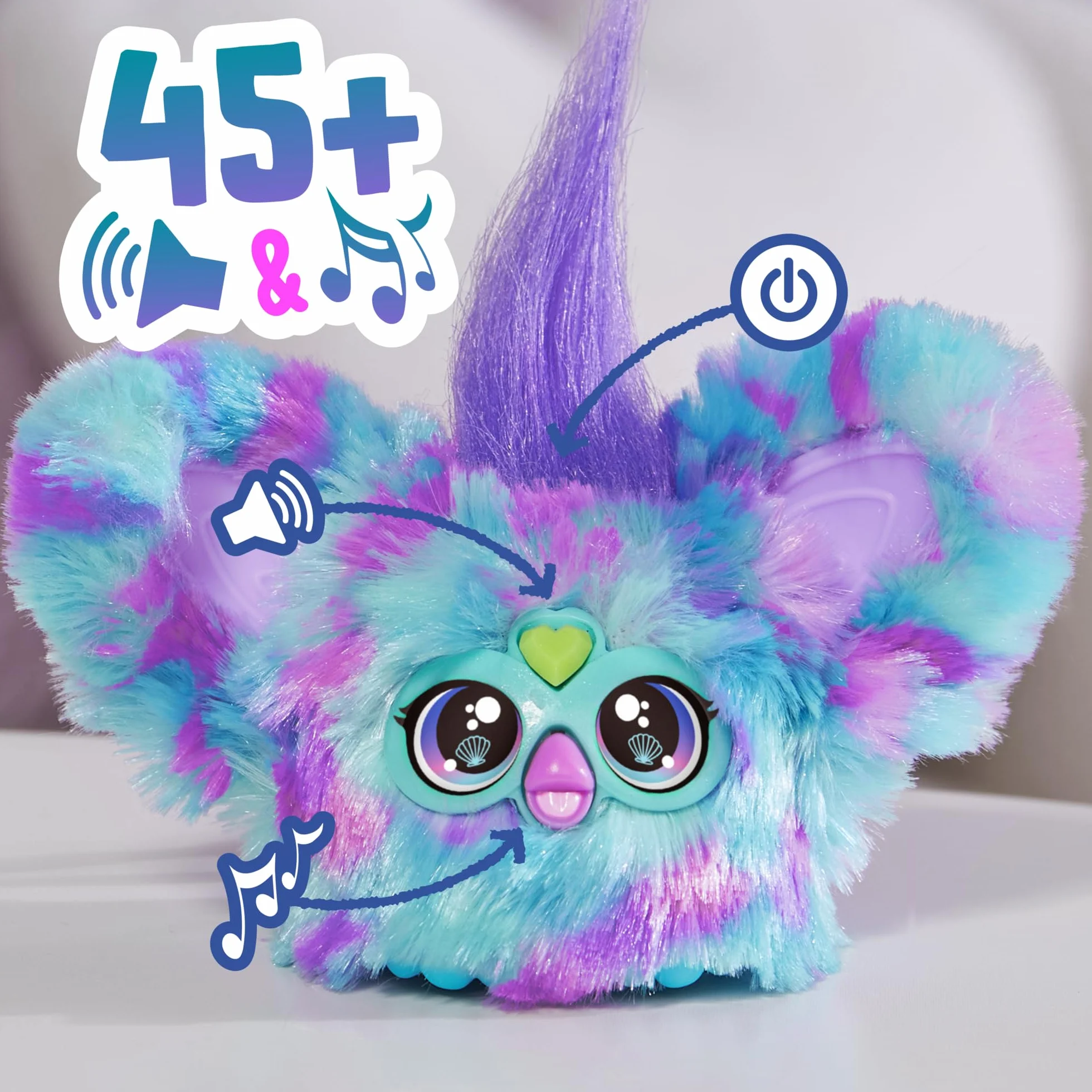 Furby Furblets Mer-May Mini elektroniczna pluszowa zabawka