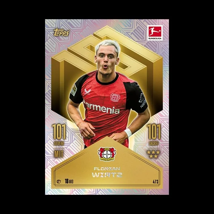 Topps Bundesliga Match Attax 24/25 - Minicynk - Dry Audio - zawiera 42 karty, w tym 3 ekskluzywne karty uniwersalne, 2 czarno-białe karty pikselowe i 2 wersje limitowane.