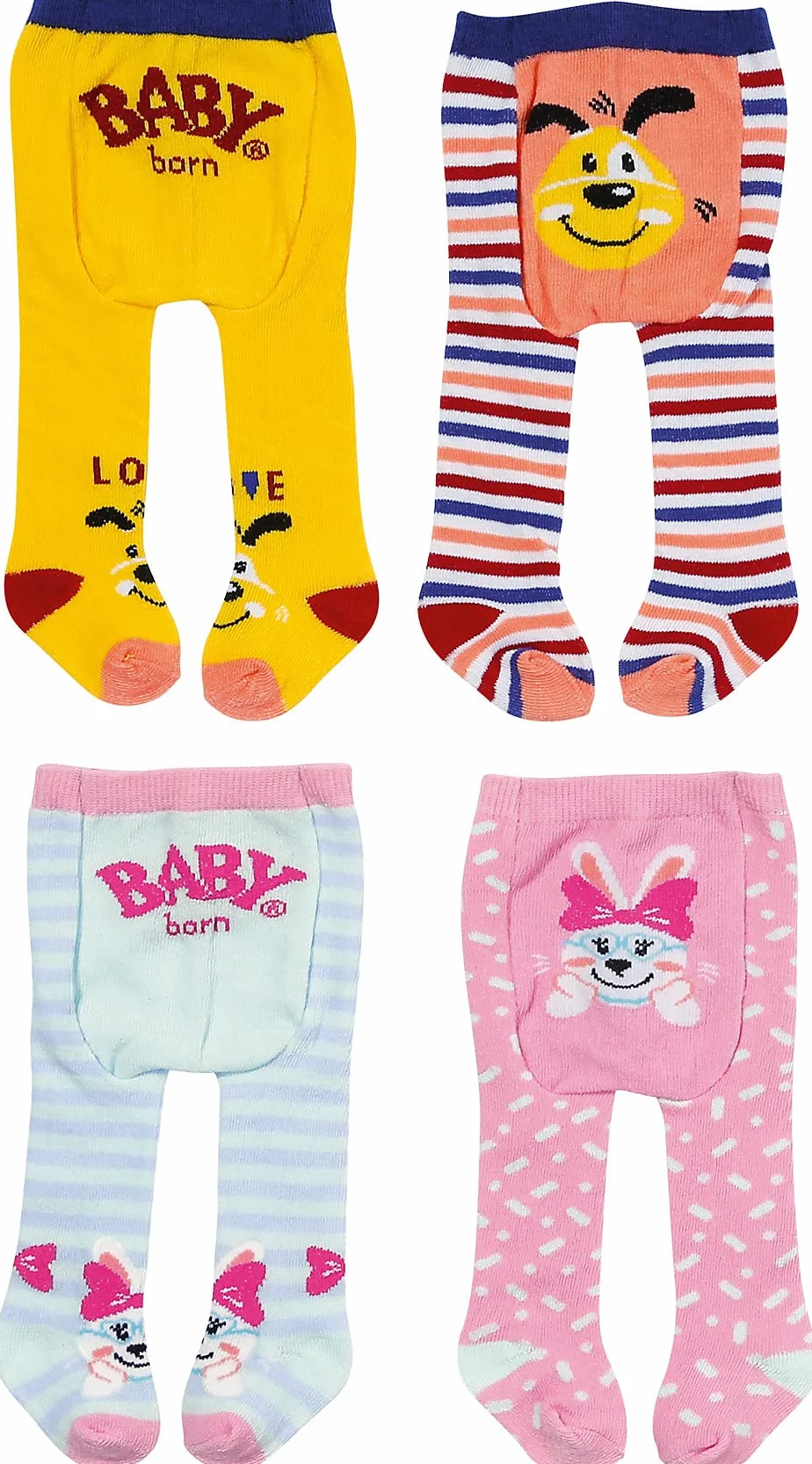 BABY born 831748 Assorted 43 cm-for Toddlers 3 Years & Up-Easy for Small Hands-Adorable Styles-Includes, Two Packs of Tights