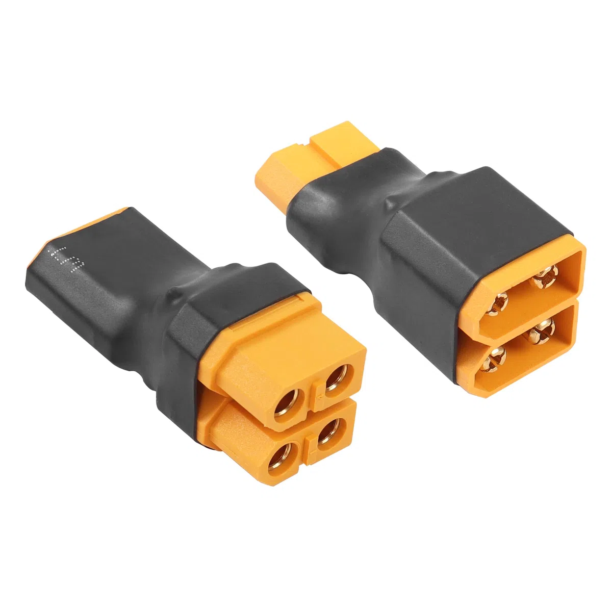 YACSEJAO Złącze serii RC XT60 XT60 1 do 2 równoległe złącze akumulatora do akumulatora RC NiHM Lipo ESC (1 żeńskie na 2 męskie + 2 żeńskie na 1 męskie)