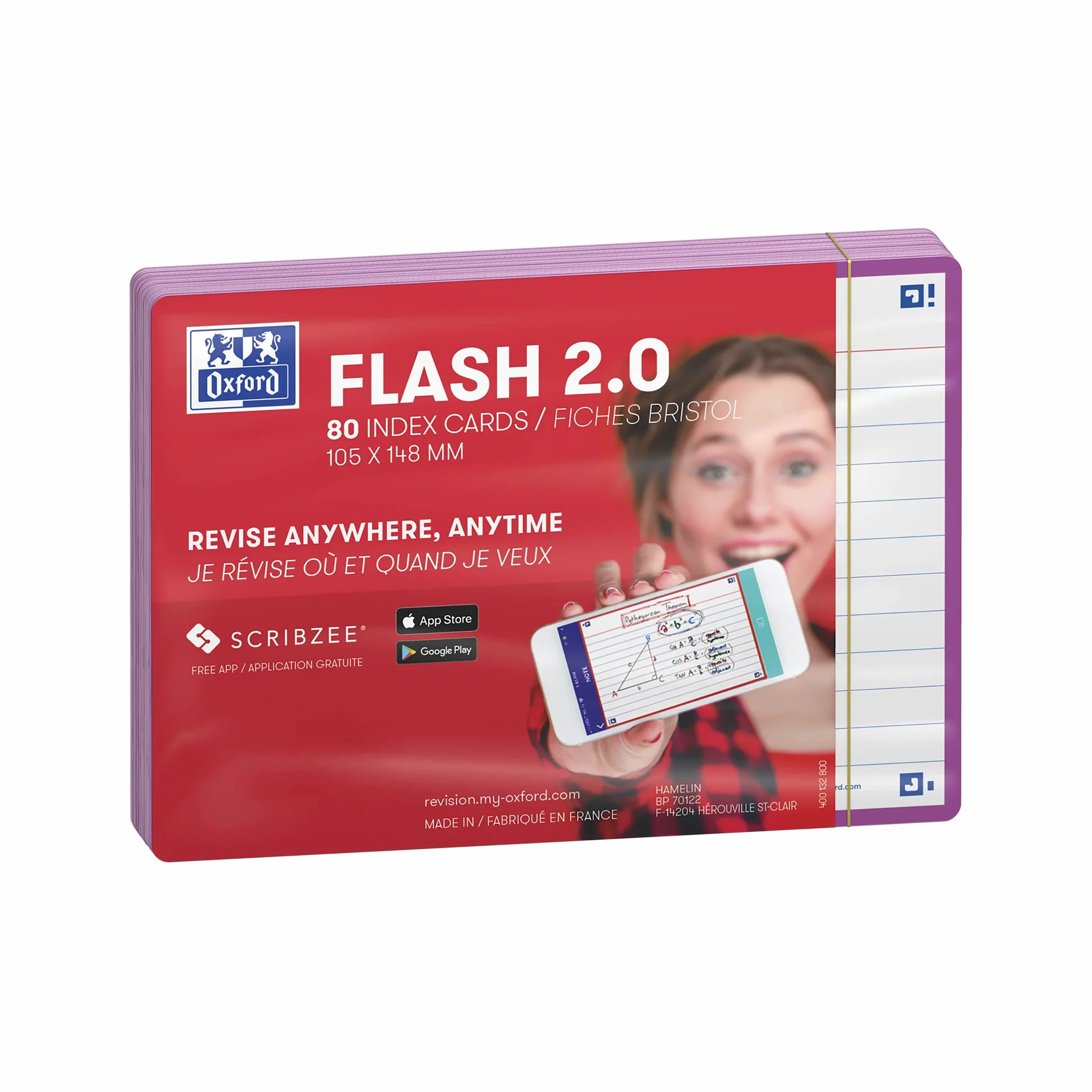 Oxford Flash 2.0 400133914 Fiszki, Liliowy