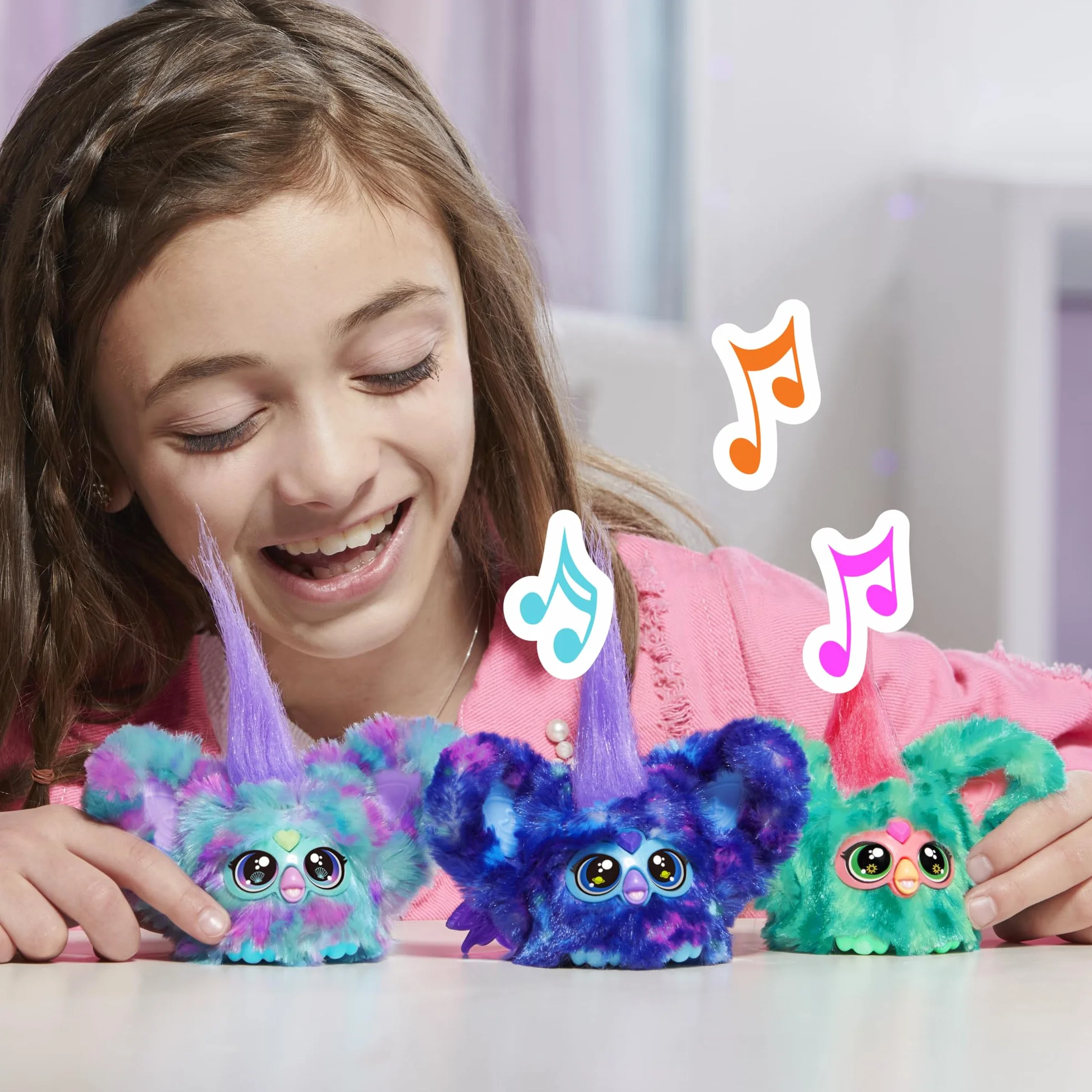 Furby Furblets Mer-May Mini elektroniczna pluszowa zabawka