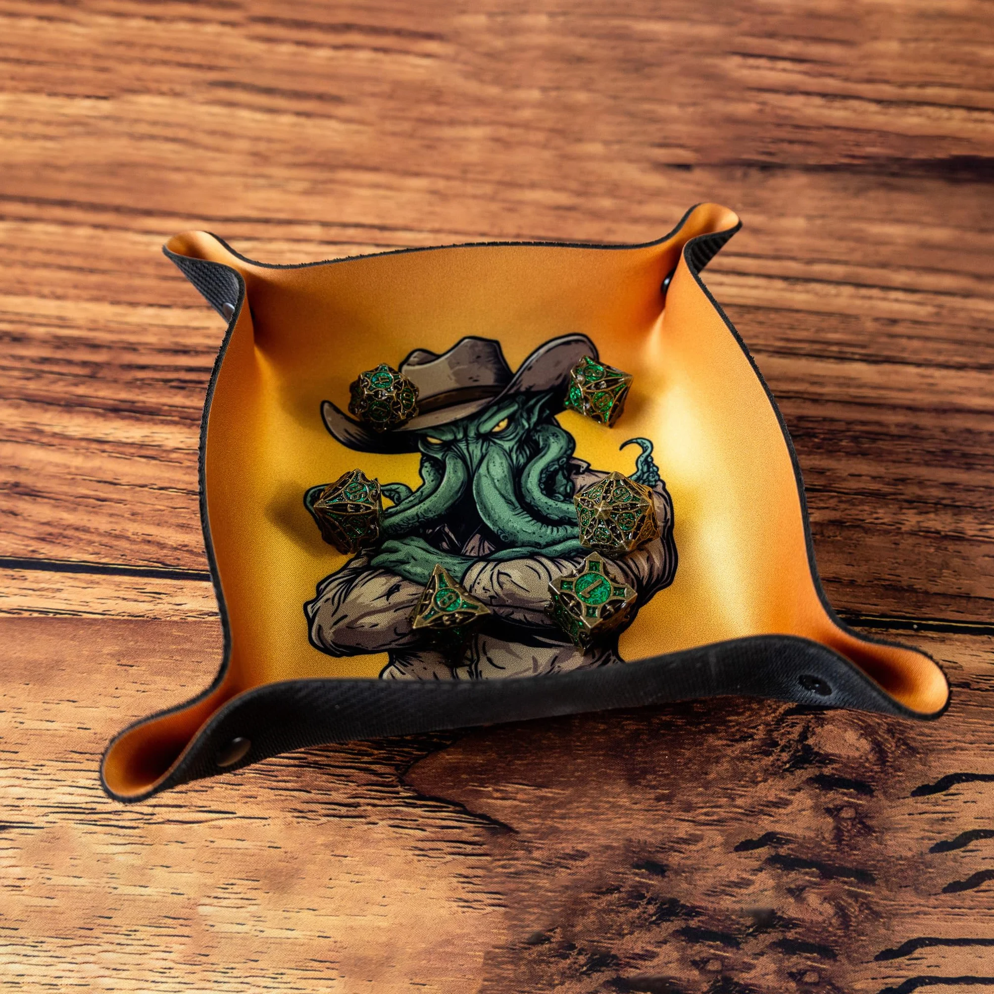 Tacka na kości do gier planszowych i RPG 22 x 22 cm - Cowboy Cthulhu