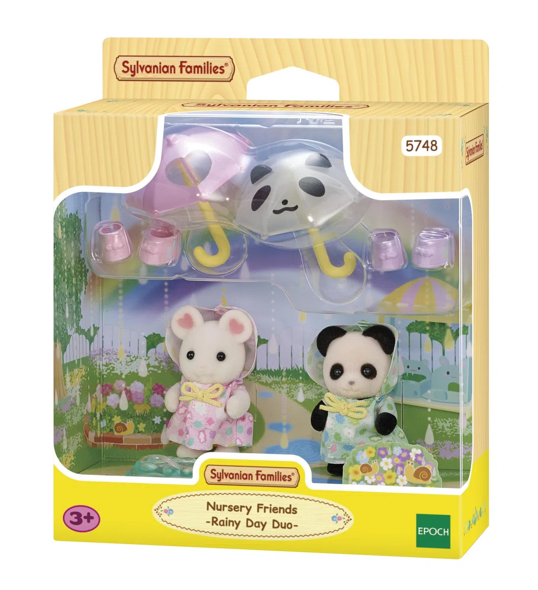Sylvanian Families - 5748 Spacer z parasolkami Baby Duo - Figurki i akcesoria