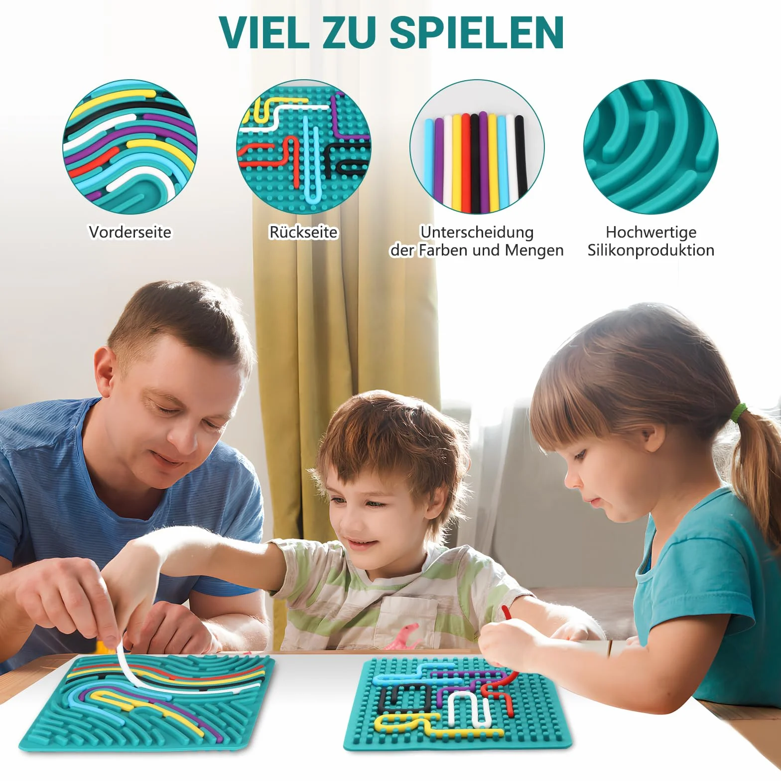 Montessori Sensorik zabawki dla dzieci w wieku od 3 lat i dorosłych, zabawka z autyzmem z 11 prętami liczącymi i torbami podróżnymi
