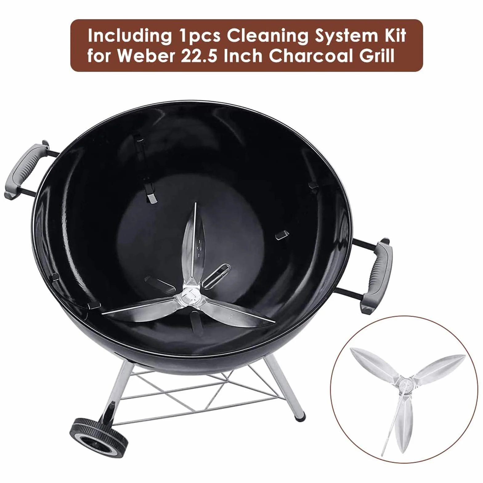 GFTIME Weber 57 cm Grill na węgiel drzewny zestaw części zamiennych wirnik One-Touch Master-Touch Bar-B-Kettle