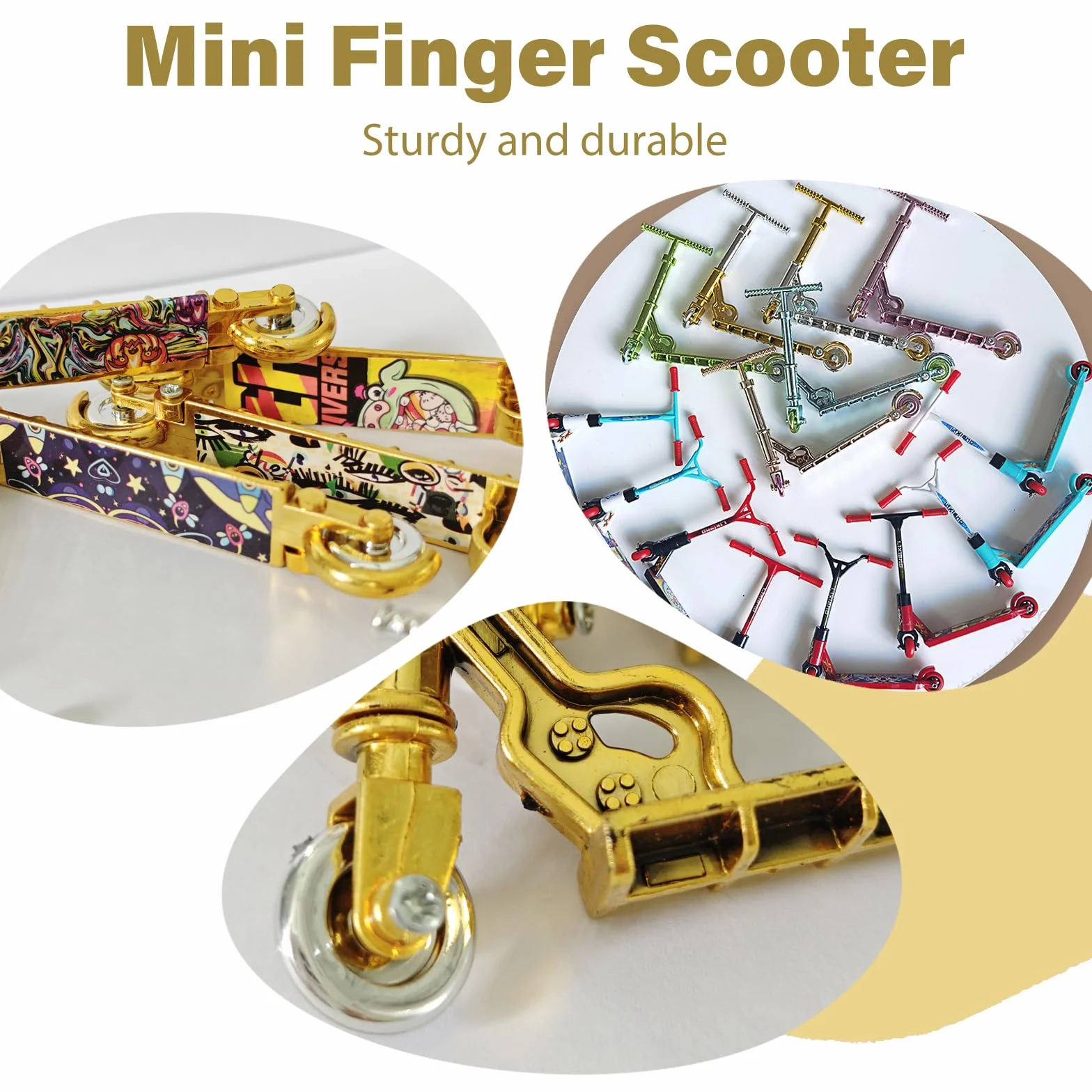 4 sztuki Finger Skate Mini Deskorolki i Deskorolki Fingerboard dla dzieci z ruchem palcami i akcesoriami treningowymi (srebrna głowa)