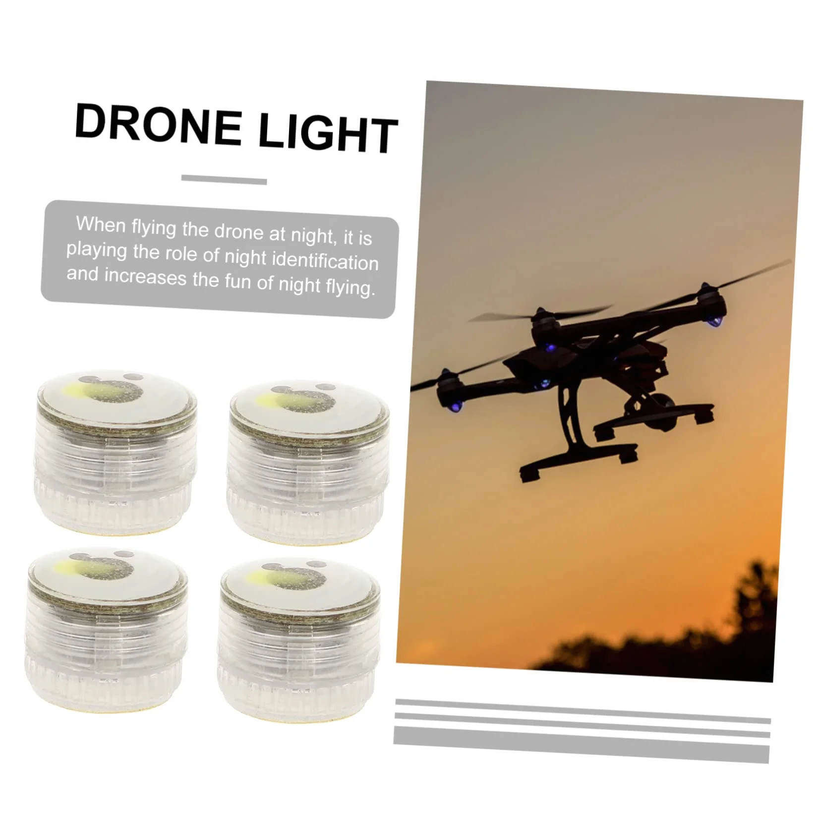 4kawałki Lampki Sygnalizacyjne Led Do Dronów Światła Stroboskopowe Kompatybilne z Mini Se Łatwe Montażu Zapewniające Bezpieczeństwo Nocnych Lotów