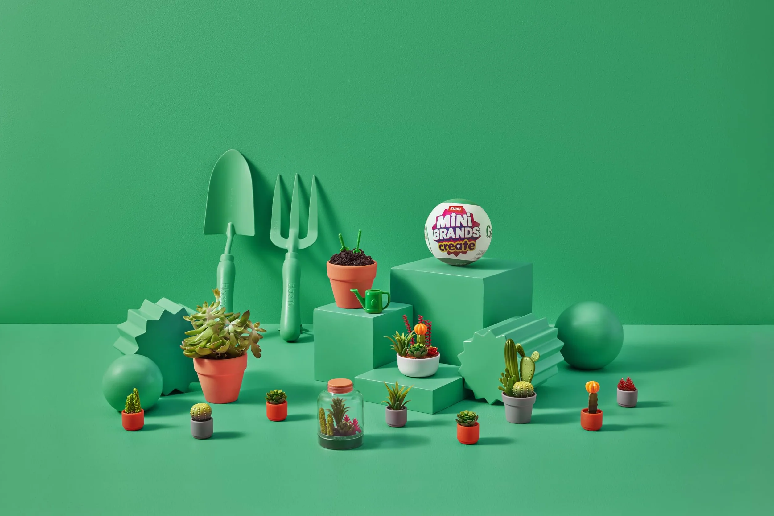 Mini Brands Kapsuła niespodzianka Create Garden od ZURU z minis do kolekcjonowania ogrodnictwa, (1 kapsułka)