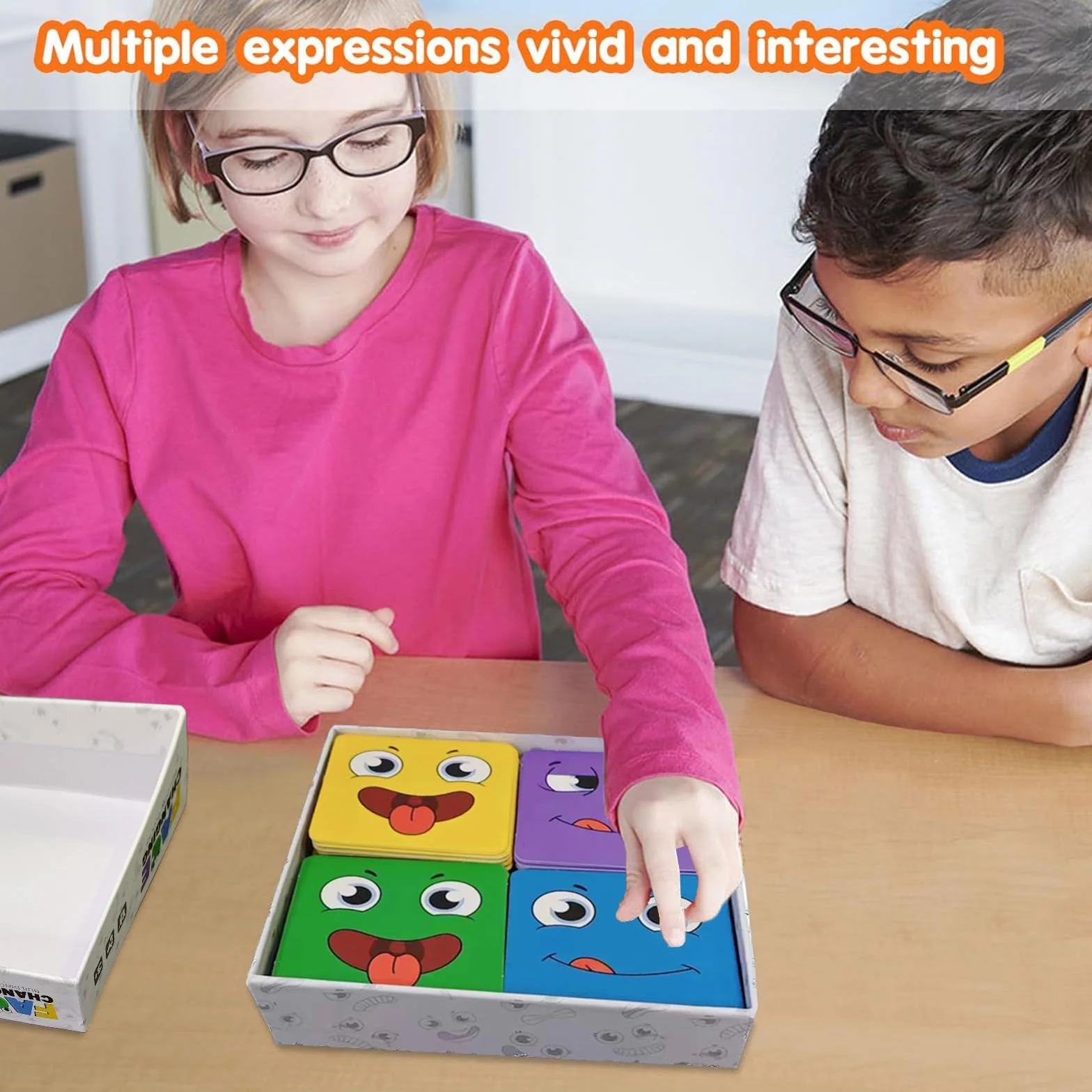 Drewniane puzzle, puzzle kostki, gry edukacyjne Montessori, gry interaktywne, zmieniające twarz zabawki edukacyjne w kostce, drewniane gry Montessori dla dzieci w wieku 3 4 5 6 lat