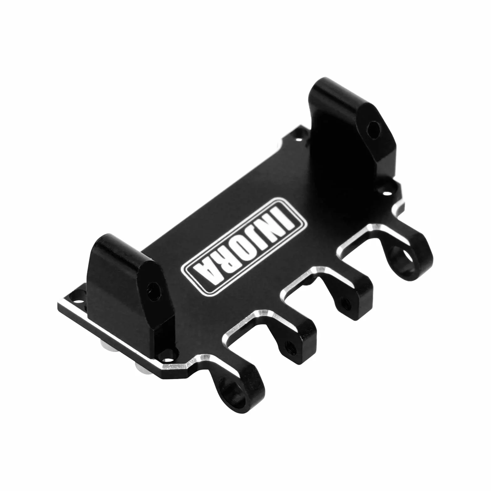 INJORA Regulowany uchwyt serwo CNC aluminium do Axial SCX24 1/24 RC Crawler Upgrade (czarny)