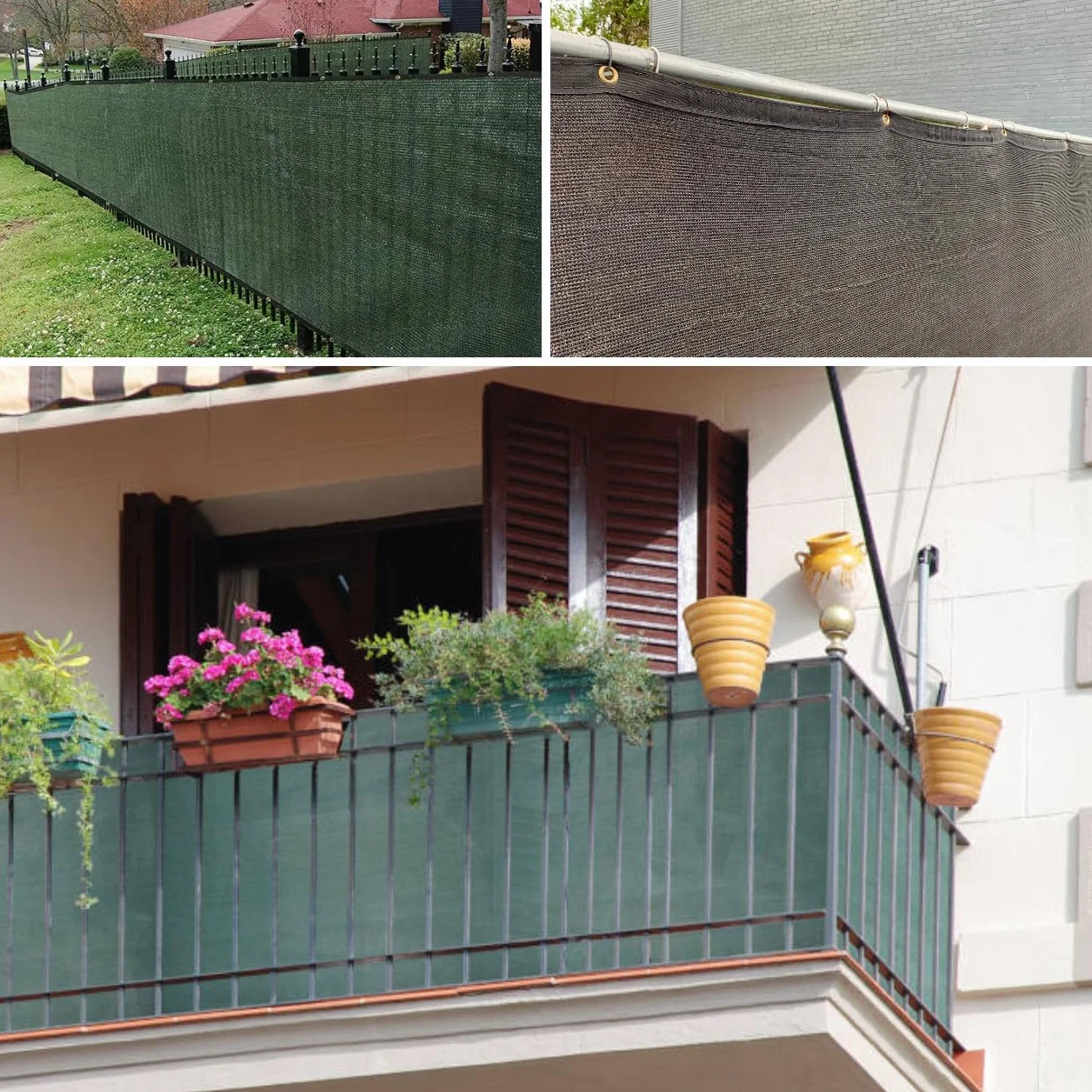 GARDENIX Osłona ogrodzenia 1,2 x 10 m zielona