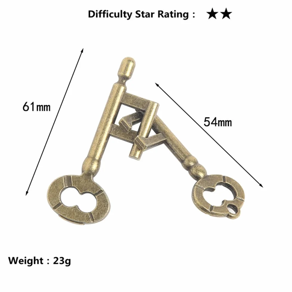 OBEST 4 sztuki Brain Teaser Metalowe puzzle, 3D Unlock Lock Puzzle, Logika Games Inteligencja Metal Puzzle, Edukacyjna Zabawka Prezent dla dzieci Dziewczyny Nastolatki Dorośli