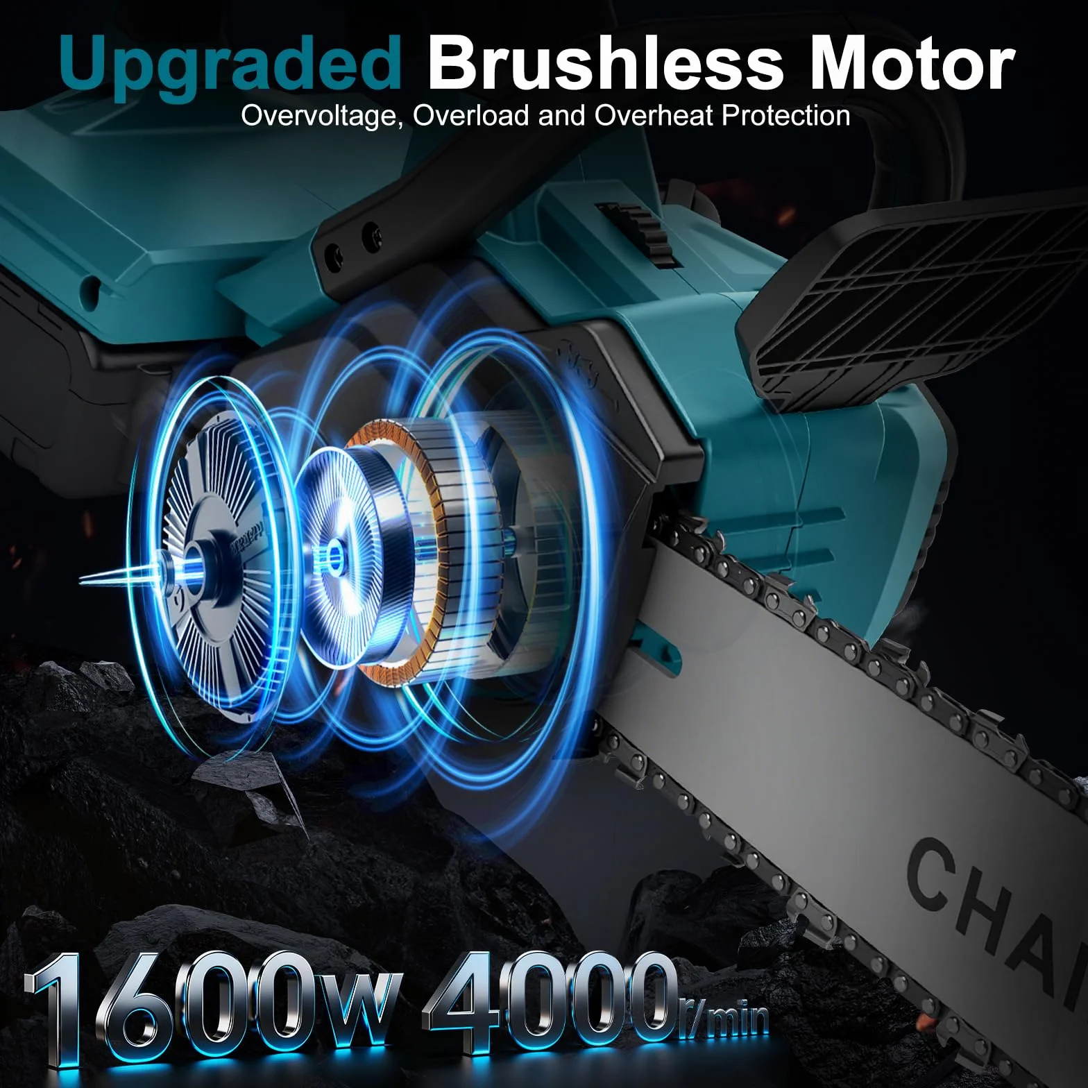 Makita 18V Akumulatorowa piła łańcuchowa 16 cali 40 cm bezszczotkowy silnik 1600 W