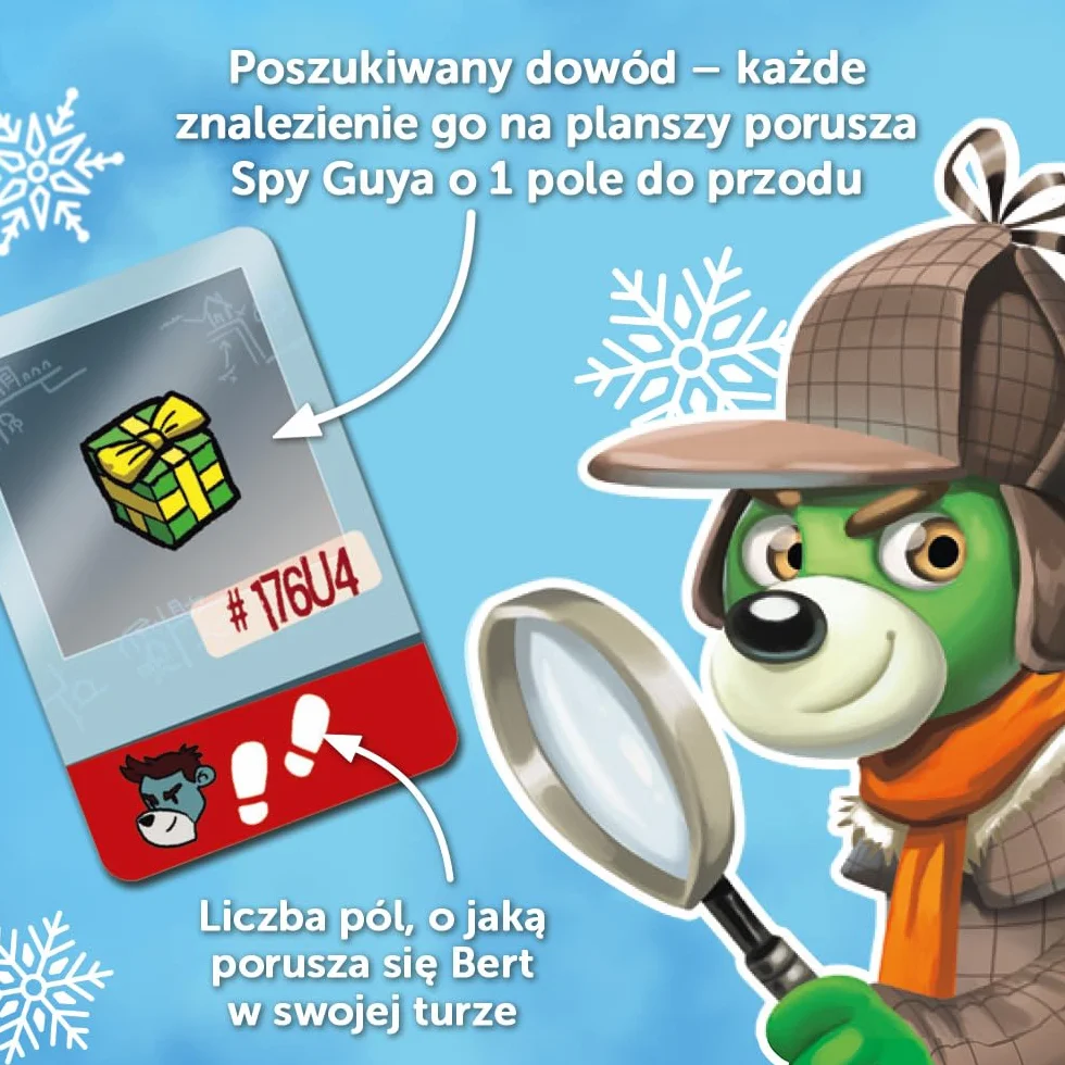Trefl - Spy Guy Zimowa Przygoda - Kooperacyjna Gra Detektywistyczna, Rodzinna Gra Planszowa, Szukaj Dowodów i Złap Przestępcę, Rysunkowa Plansza Miasta, Familijna Gra dla Dorosłych i Dzieci od 5 lat