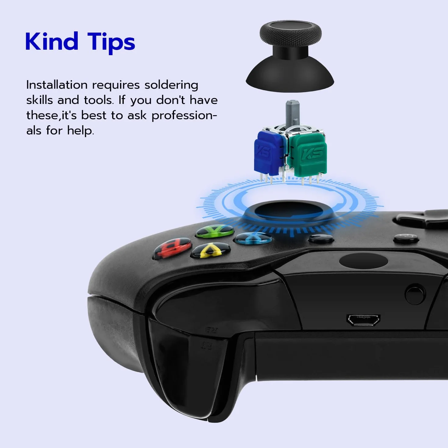 Mcbazel 5 w 1 TMR Joystick zamienne części naprawcze uchwyty na kciuki kompatybilne z kontrolerem X Box Series X/S/One/One X/One S