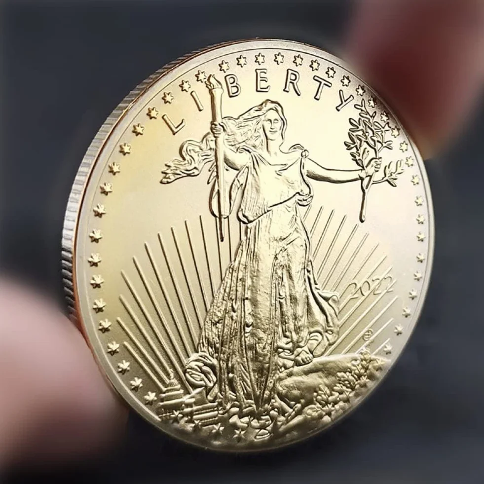 Usa Liberty Eagle Dolar Moneta Pamiątkowe Monety Amerykańskie Kolekcje Monety Wystrój Domu