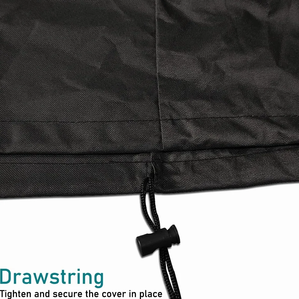 Osłona grzejnika tarasowego wodoodporna 600D 58 cm x 58 cm x 229 cm odporna na warunki atmosferyczne