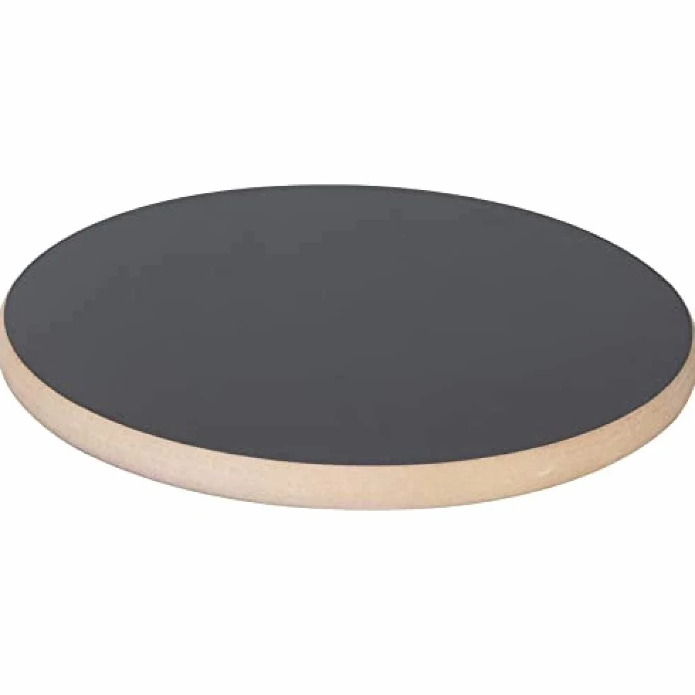 WAGNER Podstawka pod rośliny Black Ø 29,5 x 2,5 cm MDF z powłoką melaminową nośność 100 kg Made in Germany