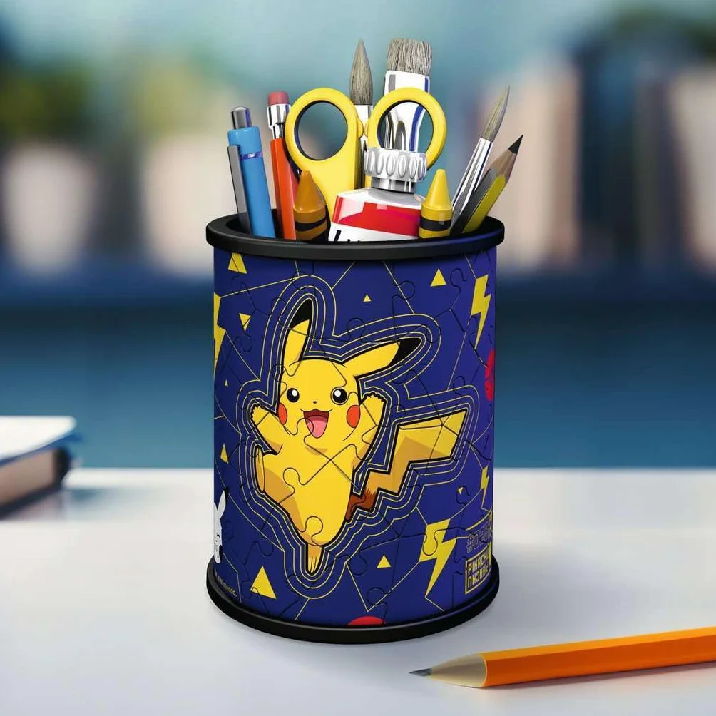 Ravensburger, Puzzle 3D Przybornik Pikachu 54 elementy