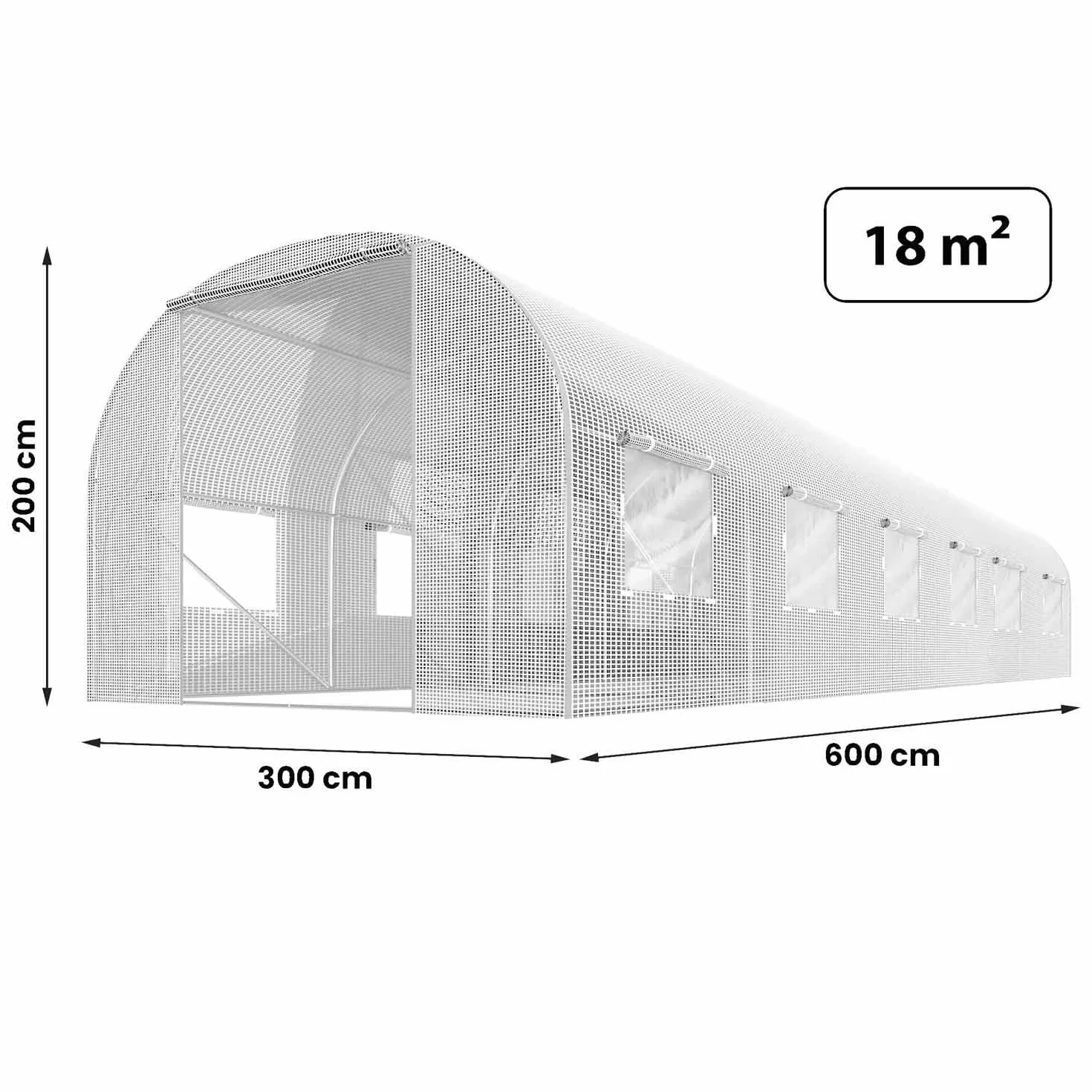 Folia zamienna do tuneli foliowych szklarni 3 x 6 m