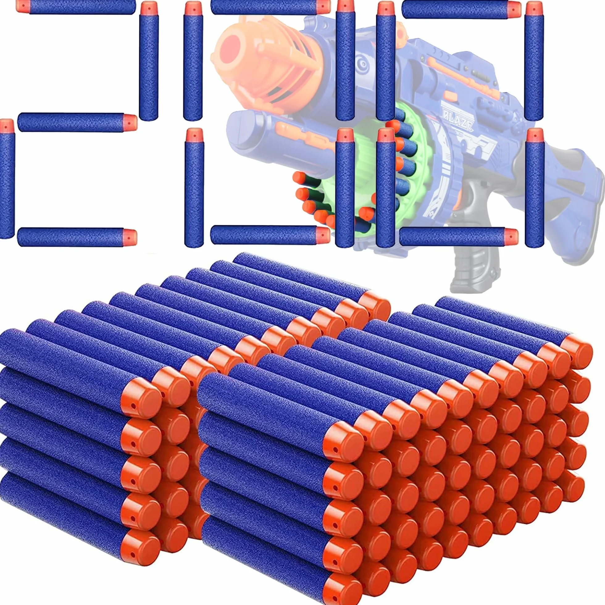 Nerf N Strike Elite 2.0 Series 400 PCS Piankowe Rzutki 7.2cm Kule Kompatybilne Akcesoria Amunicji