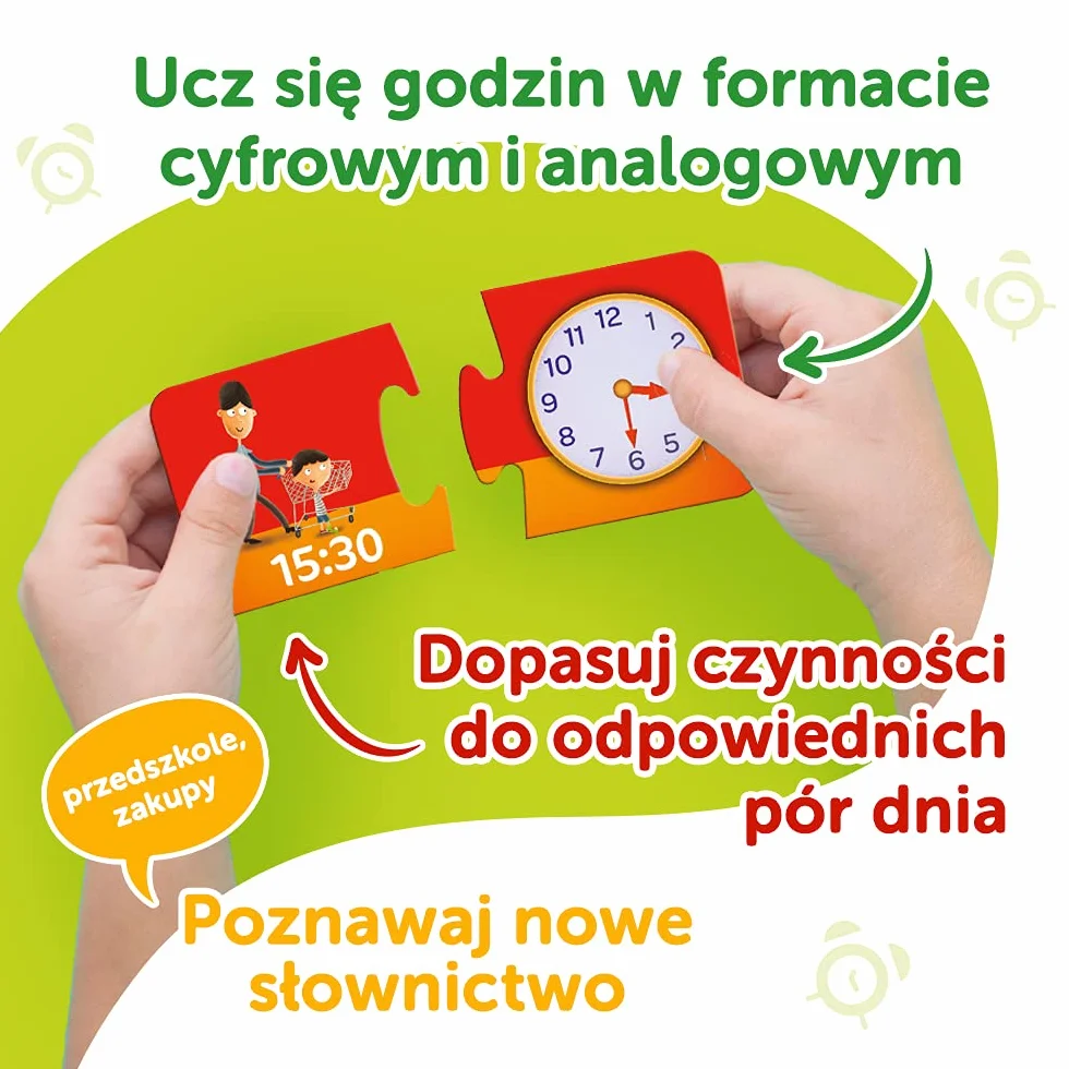Trefl Zegar – Mały Odkrywca Gra Edukacyjna dla Dzieci w wieku 3 - 5 lat