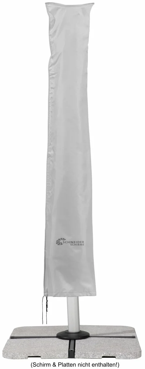 Schneider pokrowiec ochronny na parasole wspornikowe srebrno-szary do 400 cm Ø 300x300 cm
