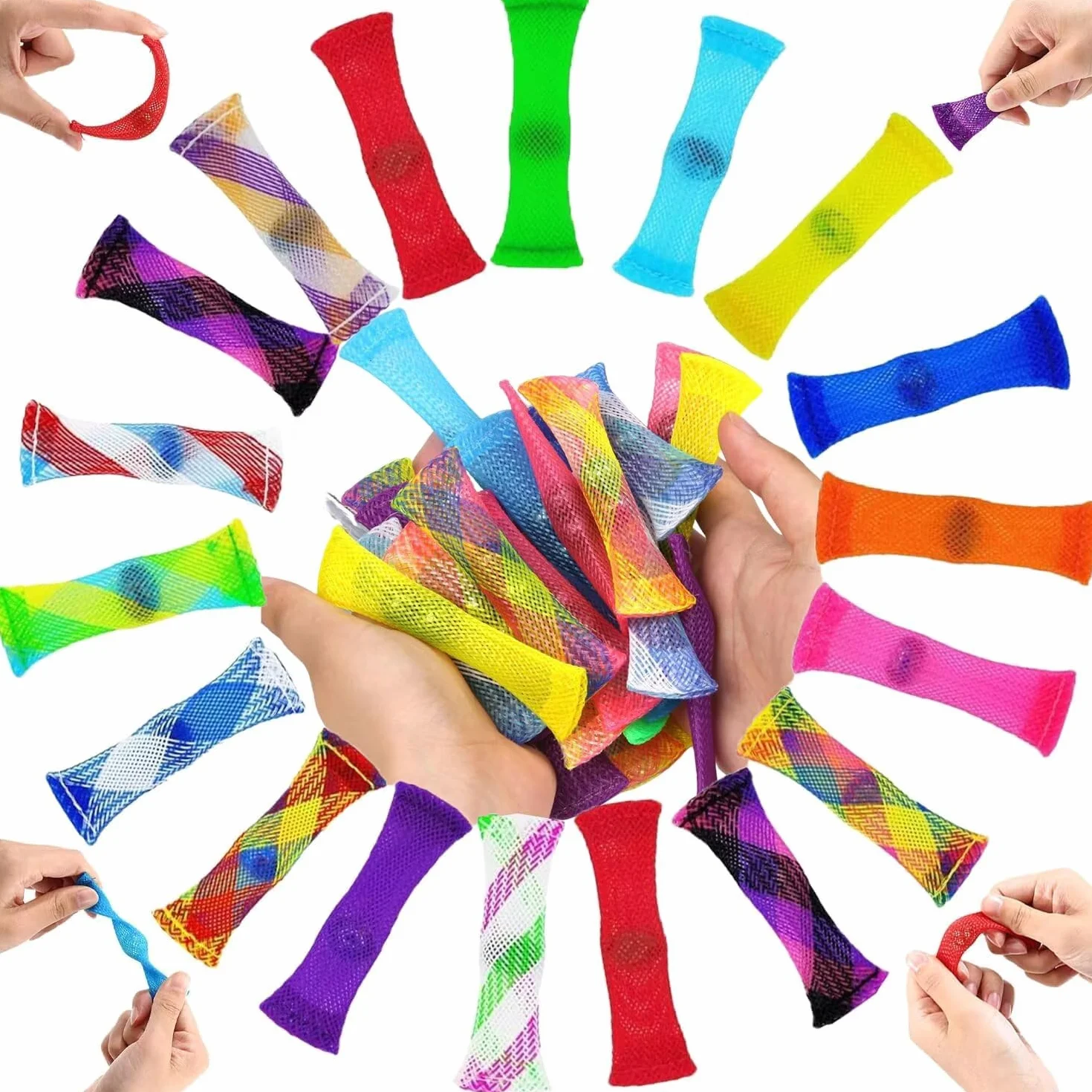 Antystresowe gadżety fidget marmurowe 18 sztuk redukcja stresu koncentracja