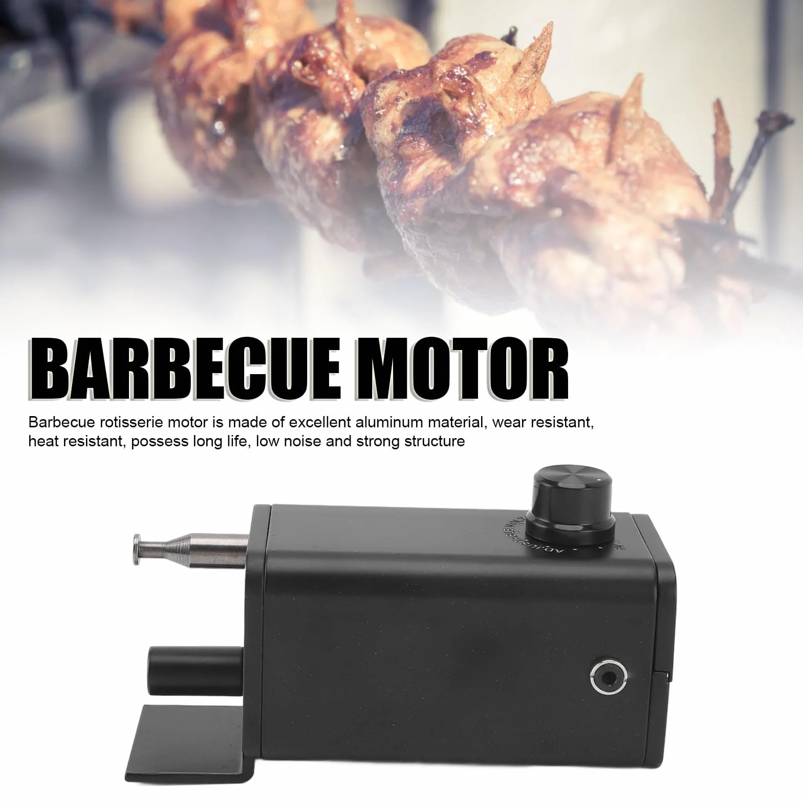 Silnik Rożna Grilla 5V-12V Regulowana Prędkość Elektryczny do BBQ USB
