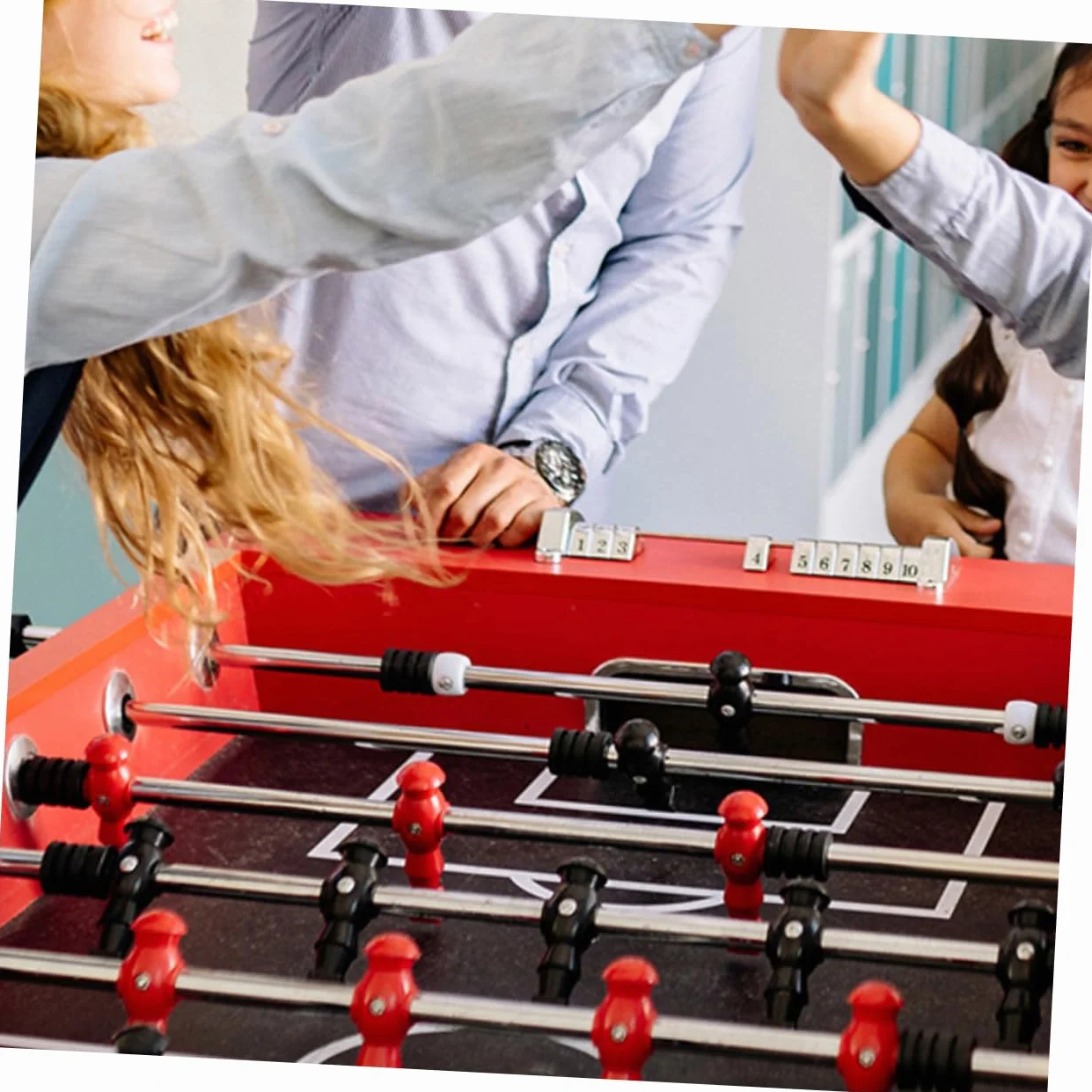 TOYANDONA 2Kawałki Szt Metalowy Pręt Do Piłkarzyków Uchwyt Do Stołowej Maszyny Piłkarskiej Długości Wygodny Chwyt Łatwy Montażu Akcesoria Do Stołów Piłkarskich