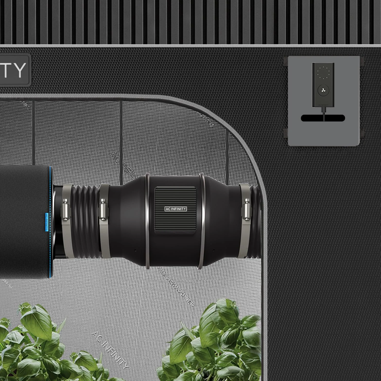 AC Infinity CLOUDLINE S8 8-Zoll-Inline-Kanalventilator mit Drehzahlregler Abluftventilator