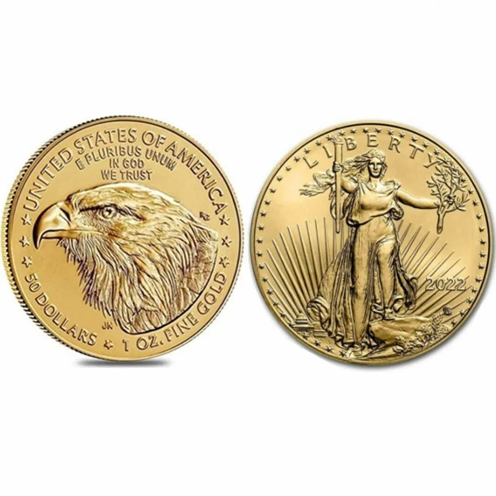 Usa Liberty Eagle Dolar Moneta Pamiątkowe Monety Amerykańskie Kolekcje Monety Wystrój Domu
