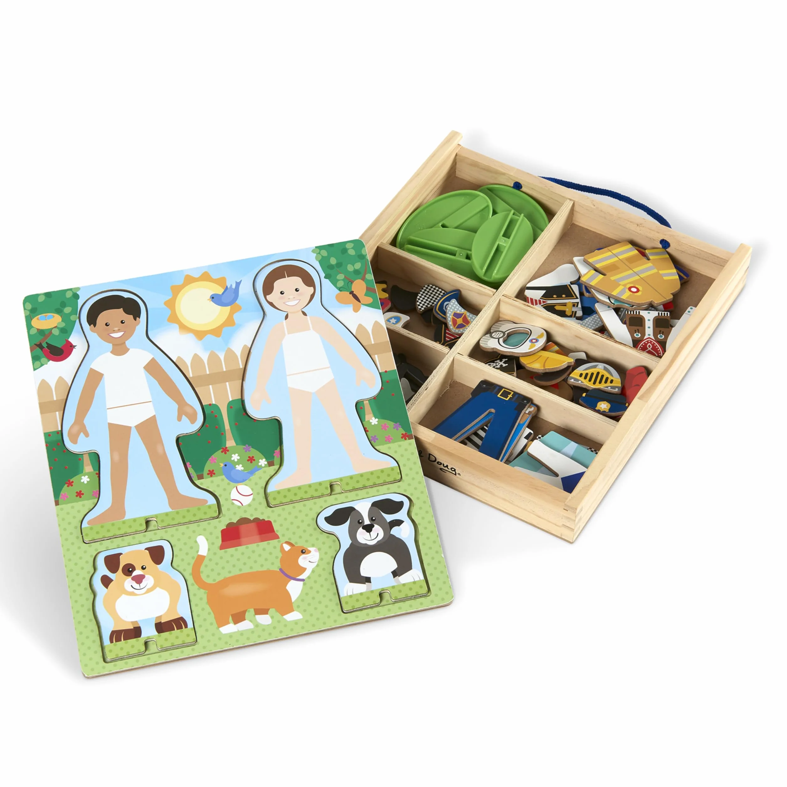 Melissa & Doug Occupations Magnetic Pretend Play Set, Pretend Play Toy, Cognitive Skills, 3+, Gift for Boy or Girl