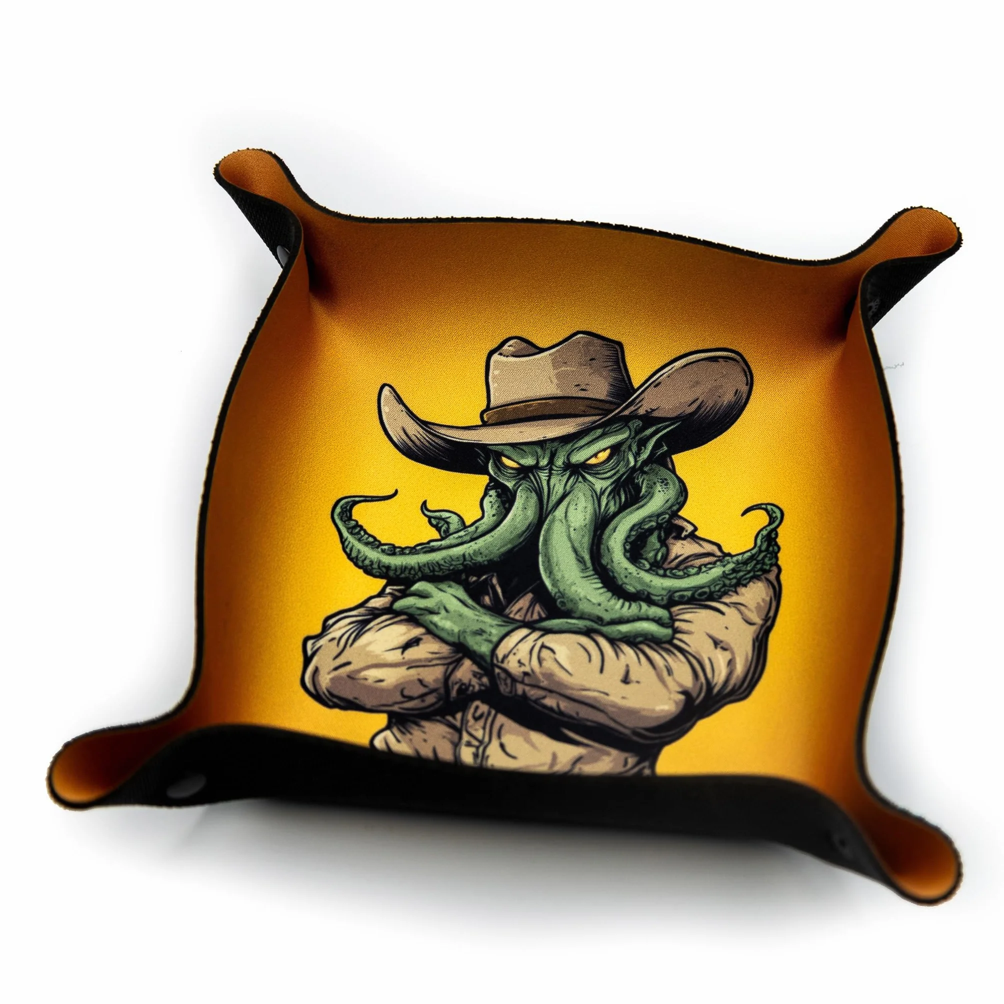Tacka na kości do gier planszowych i RPG 22 x 22 cm - Cowboy Cthulhu