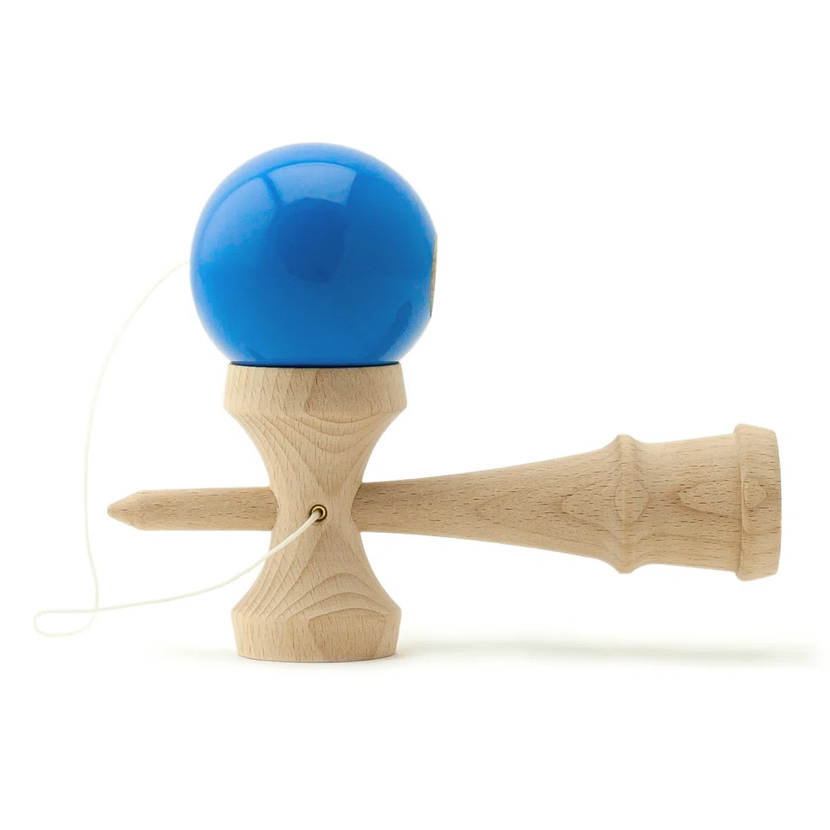 Kendama japońska gra zręcznościowa niebieska kula drewniana zabawka do łapania kulek marka