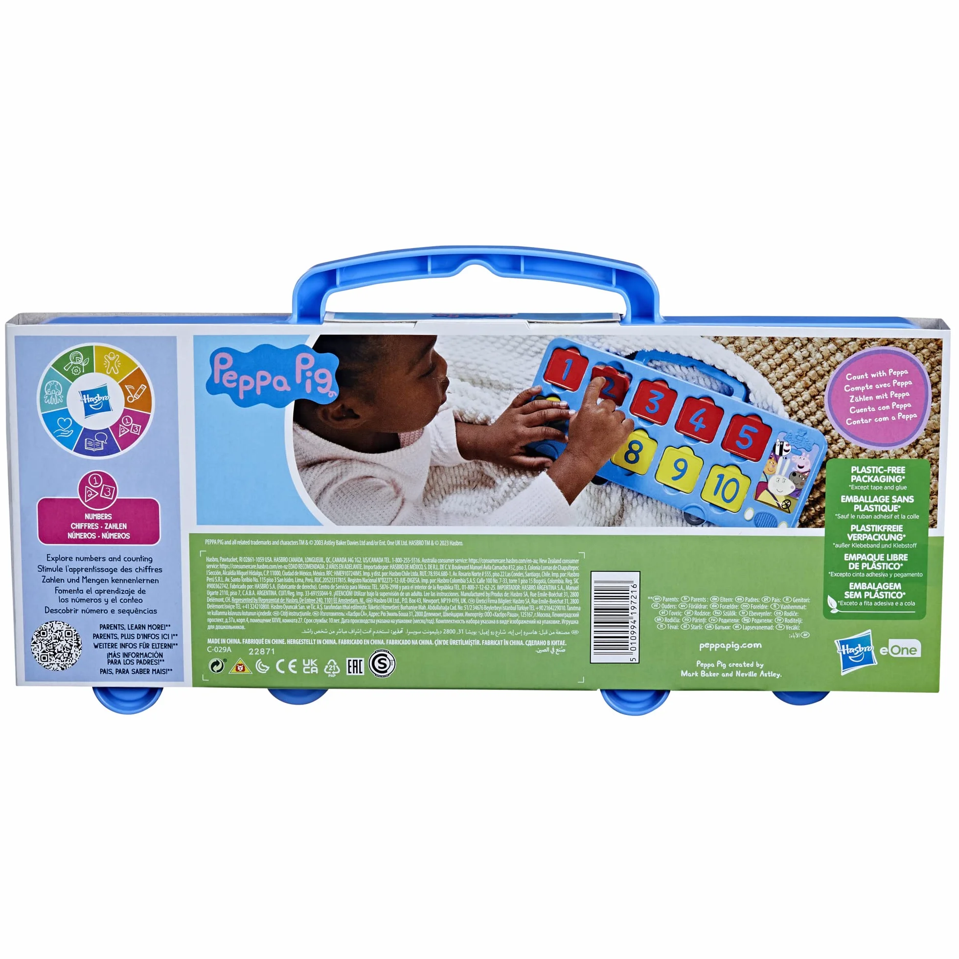 Peppa Pig Autobus liczb, zabawka do nauki liczb 1 do 10, dla dzieci