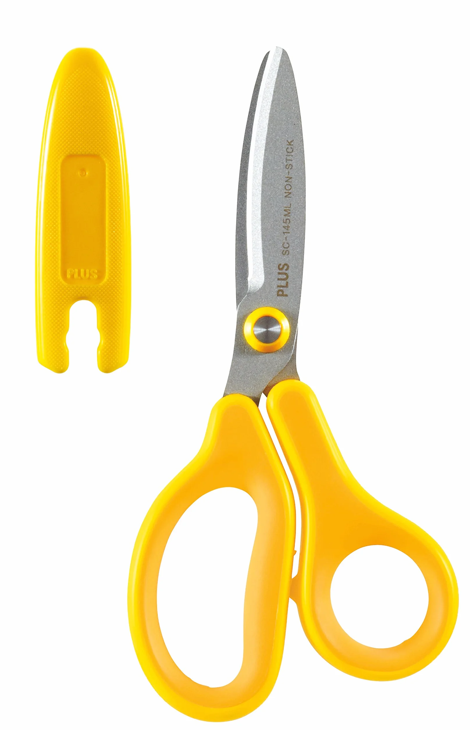 PLUS Japan Nożyce Fitcut Curve Kids żółte dla leworęcznych 1 sztuka
