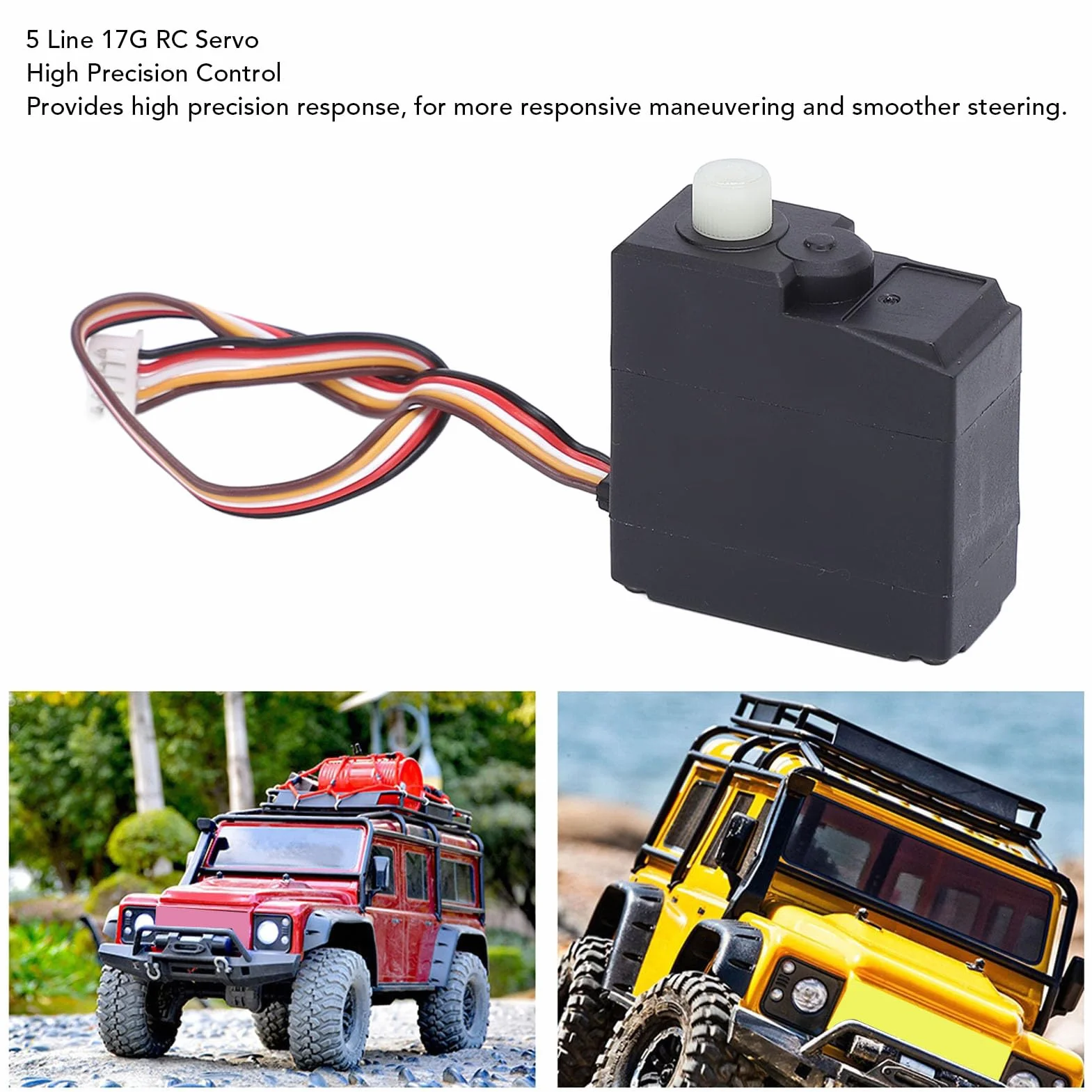 Servo Motor RC Servo Kierownica w samochodzie RC Servo 5 Line 17G Servo Silnik RC dla 16101 16102 16103 16201