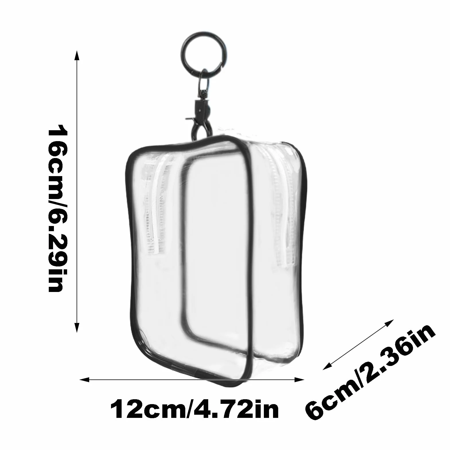 Wyczy?? etui na brelok do kluczy, gablot? dla lalek | Wielofunkcyjna kwadratowa torba ekspozycyjna,Kwadratowy model figurki z breloczkiem, przezroczysty organizer do przechowywania figurek dla ma?ych