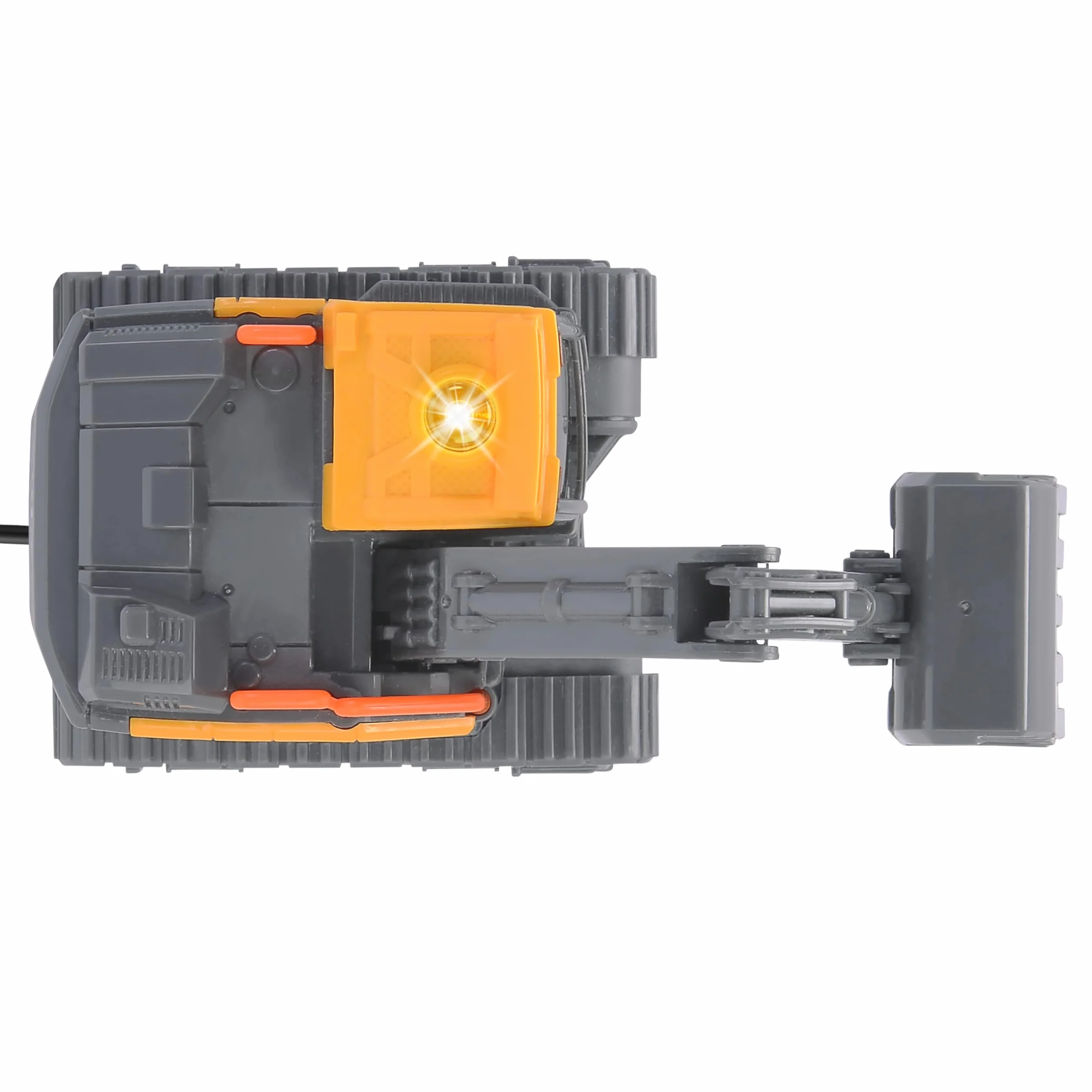Dickie Toys 203722013 VOLVO Koparka, sterowany pojazd budowlany z pilotem, światła, ruchome ramię 14cm